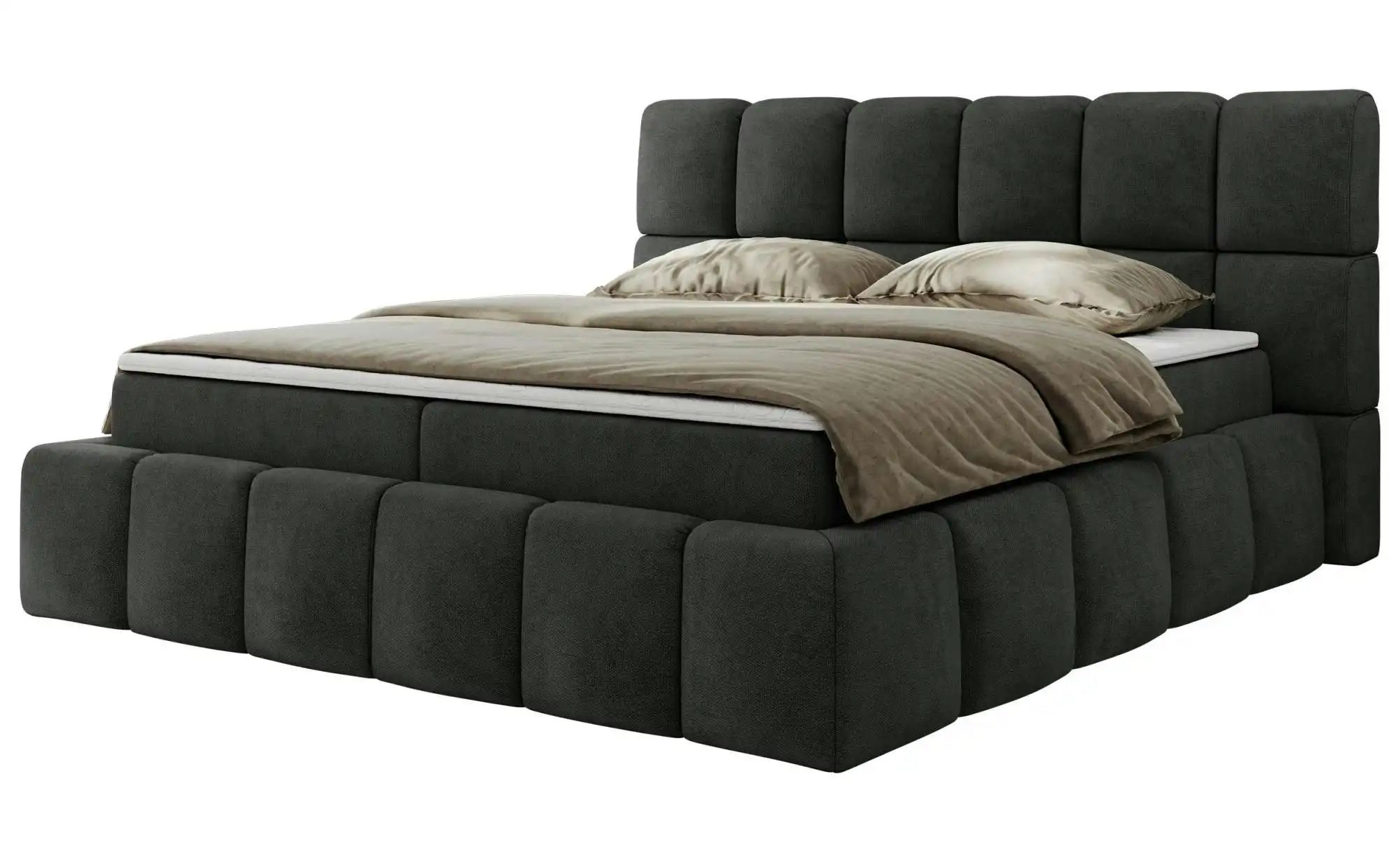 Boxbett mit Bettkasten Nira ¦ grau ¦ Maße (cm): B: 194 H: 113 Betten > Komf günstig online kaufen