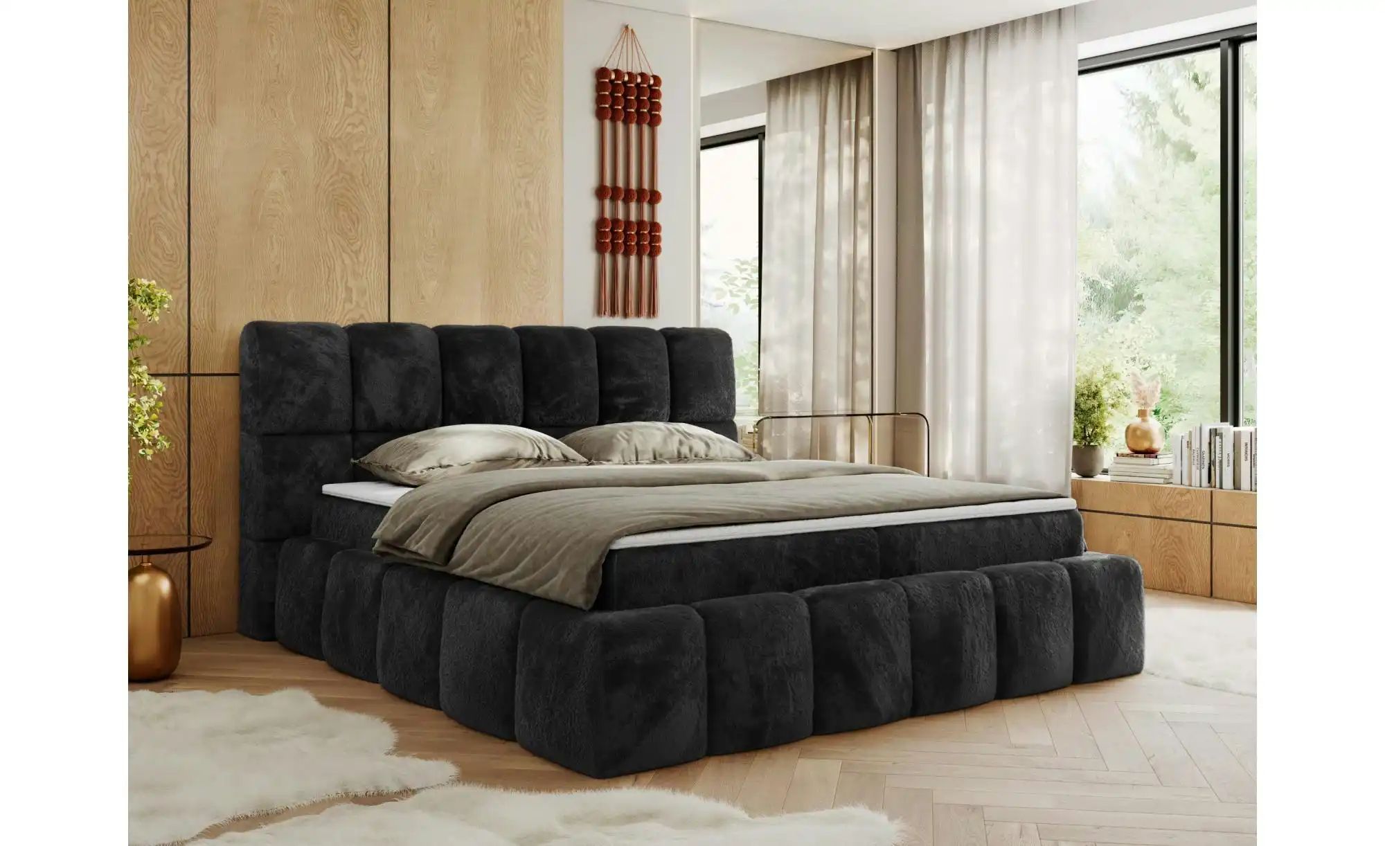 Boxbett mit Bettkasten Nira ¦ grau ¦ Maße (cm): B: 174 H: 113 Betten > Komf günstig online kaufen