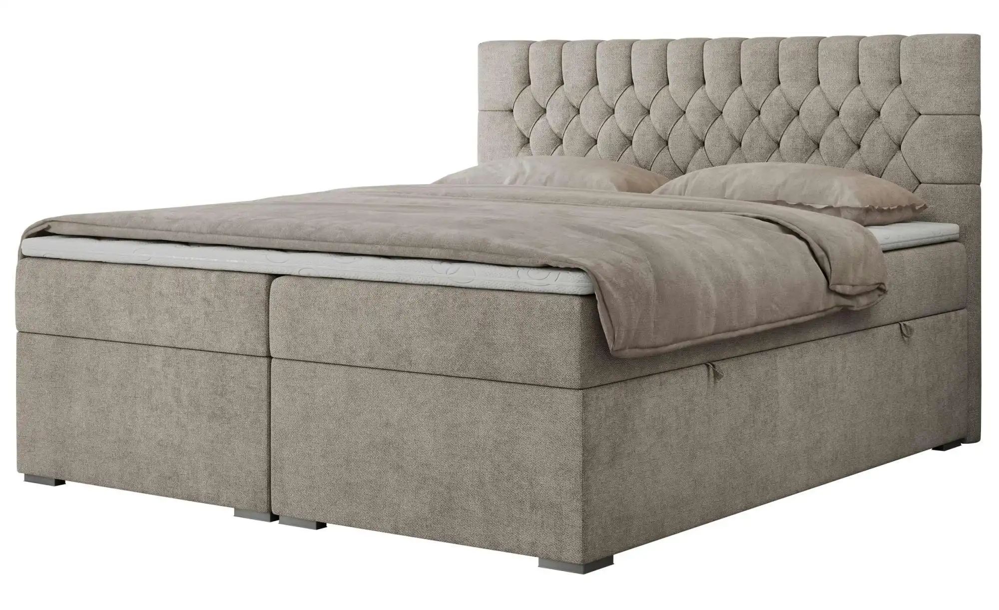 Boxbett mit Bettkasten Pera ¦ beige ¦ Maße (cm): H: 125 Betten > Komfortbet günstig online kaufen