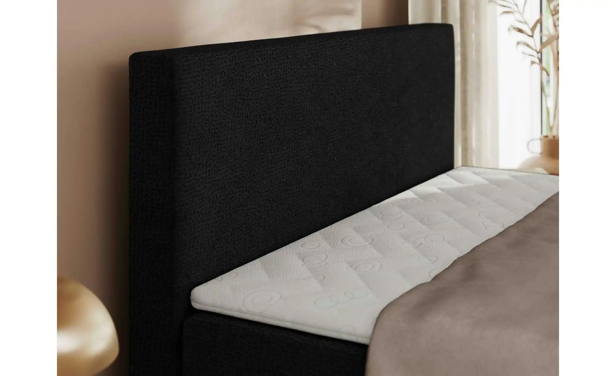 Thumbnail - Boxbett mit Bettkasten Jaguar ¦ schwarz ¦ Maße (cm): B: 164 H: 119 Betten > Komfortbetten - Höffner