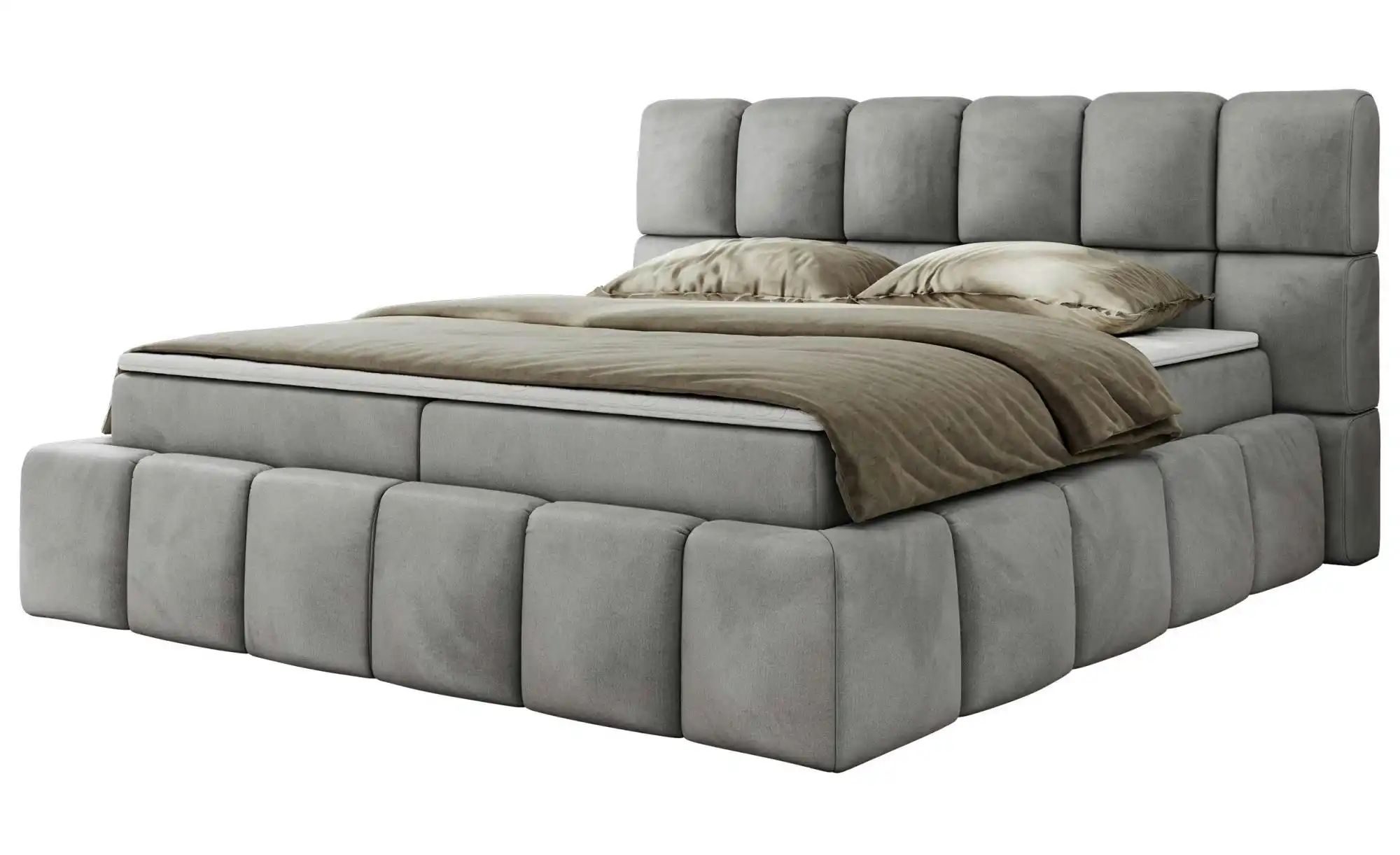 Boxbett mit Bettkasten Nira ¦ grau ¦ Maße (cm): H: 113 Betten > Komfortbett günstig online kaufen