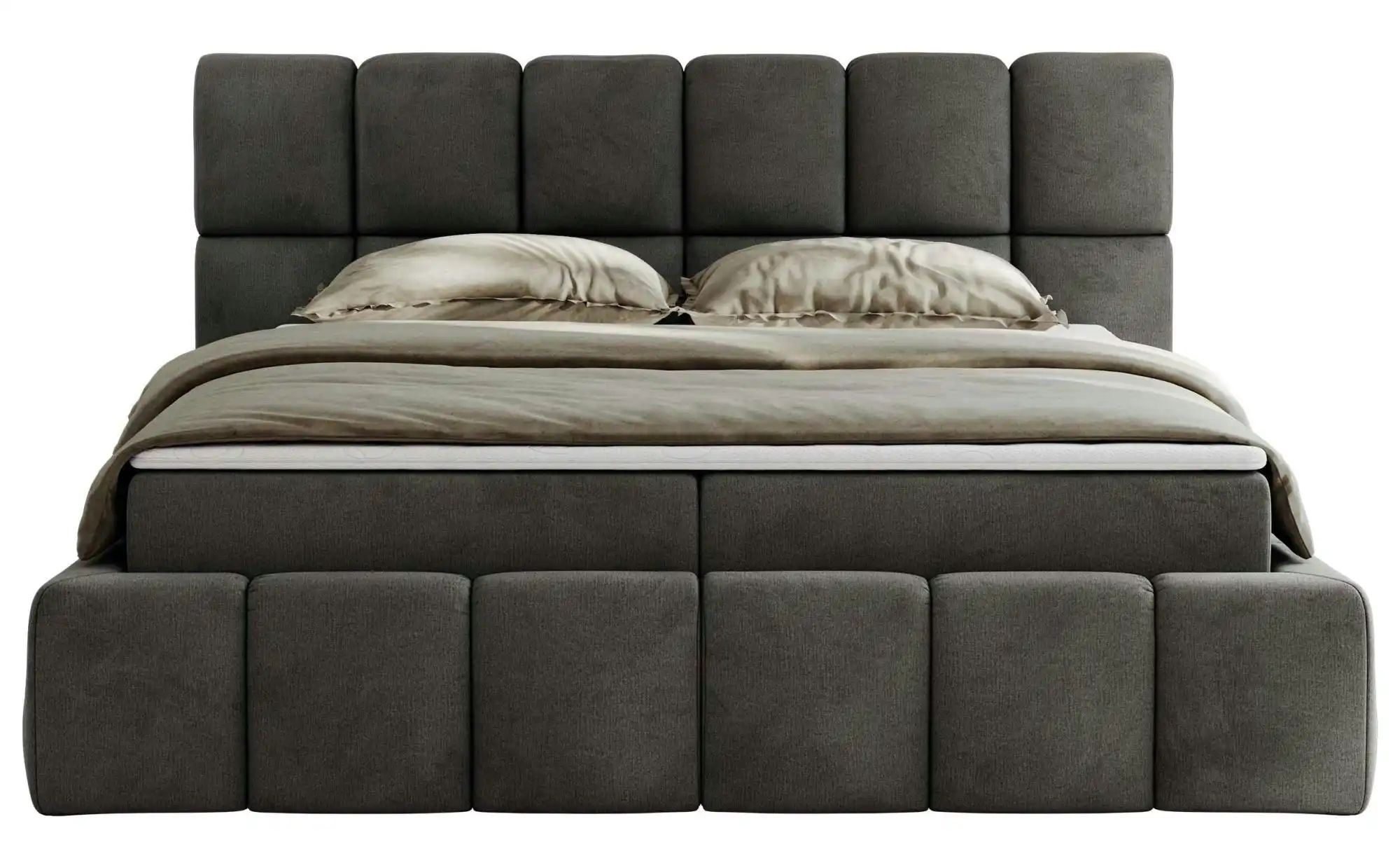 Boxbett mit Bettkasten Nira ¦ grau ¦ Maße (cm): H: 113 Betten > Komfortbett günstig online kaufen