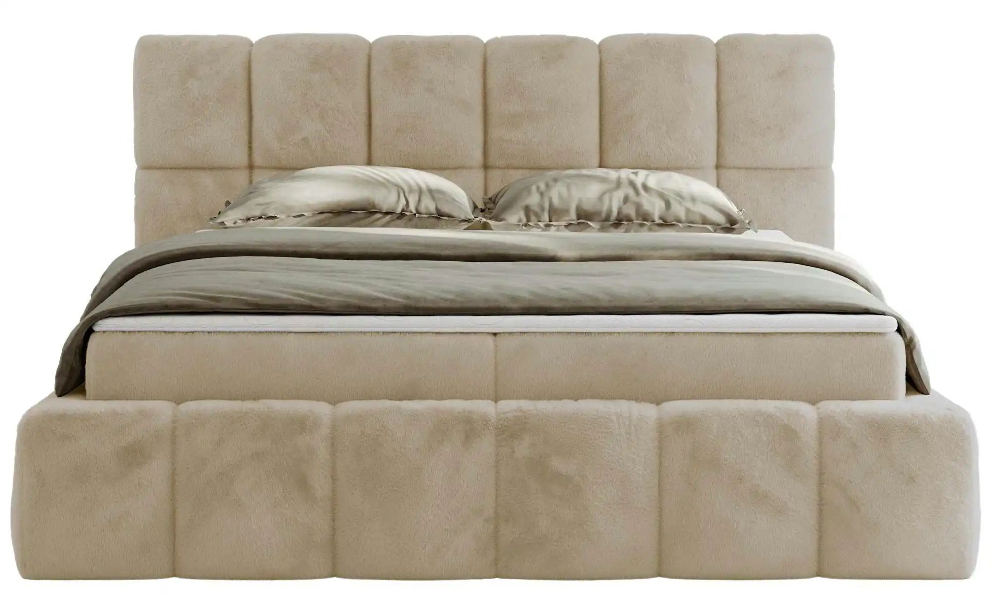 Boxbett mit Bettkasten Nira ¦ creme ¦ Maße (cm): B: 214 H: 113 Betten > Kom günstig online kaufen