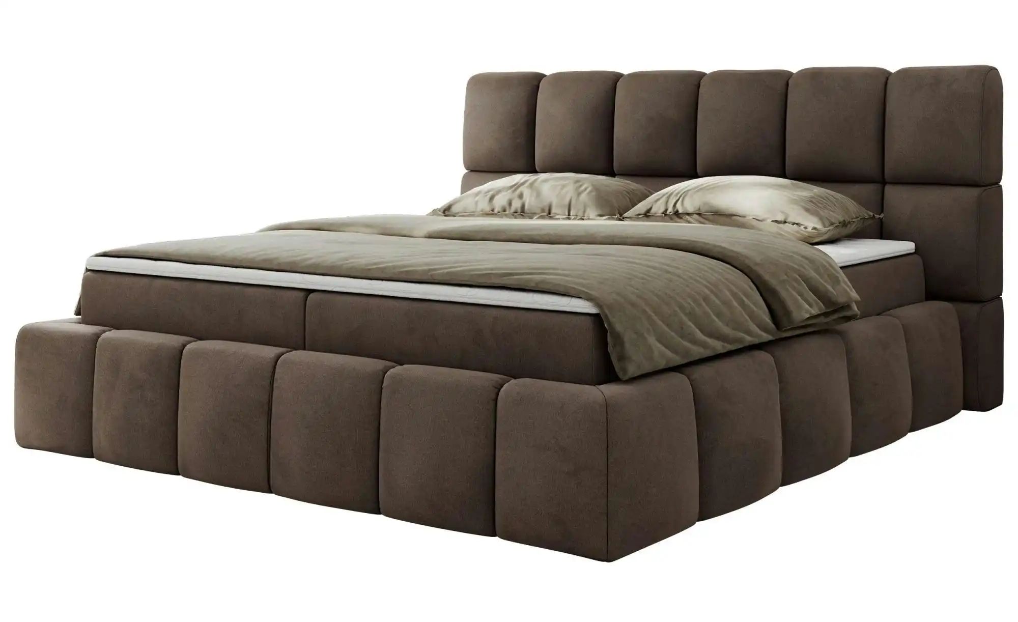 Boxbett mit Bettkasten Nira ¦ braun ¦ Maße (cm): B: 234 H: 113 Betten > Kom günstig online kaufen