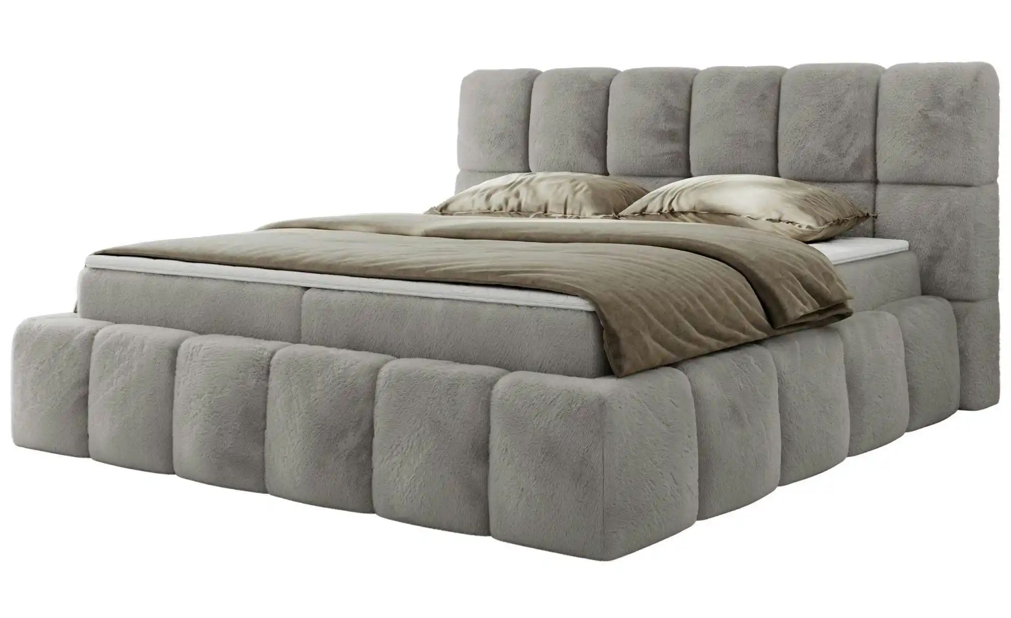 Boxbett mit Bettkasten Nira ¦ grau ¦ Maße (cm): B: 194 H: 113 Betten > Komf günstig online kaufen