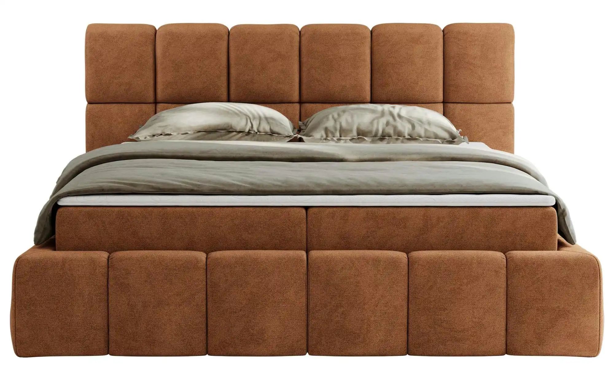 Boxbett mit Bettkasten Nira ¦ orange ¦ Maße (cm): H: 113 Betten > Komfortbe günstig online kaufen