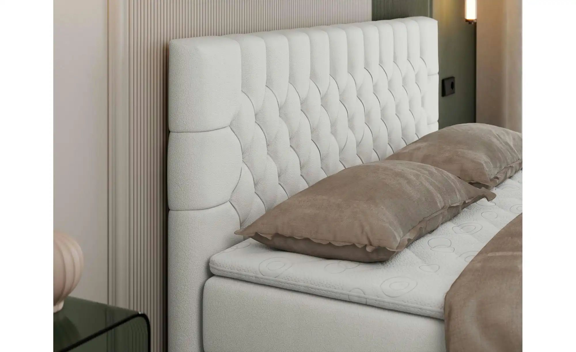 Thumbnail - Boxbett mit Bettkasten Pera ¦ weiß ¦ Maße (cm): B: 140 H: 125 Betten > Komfortbetten - Höffner