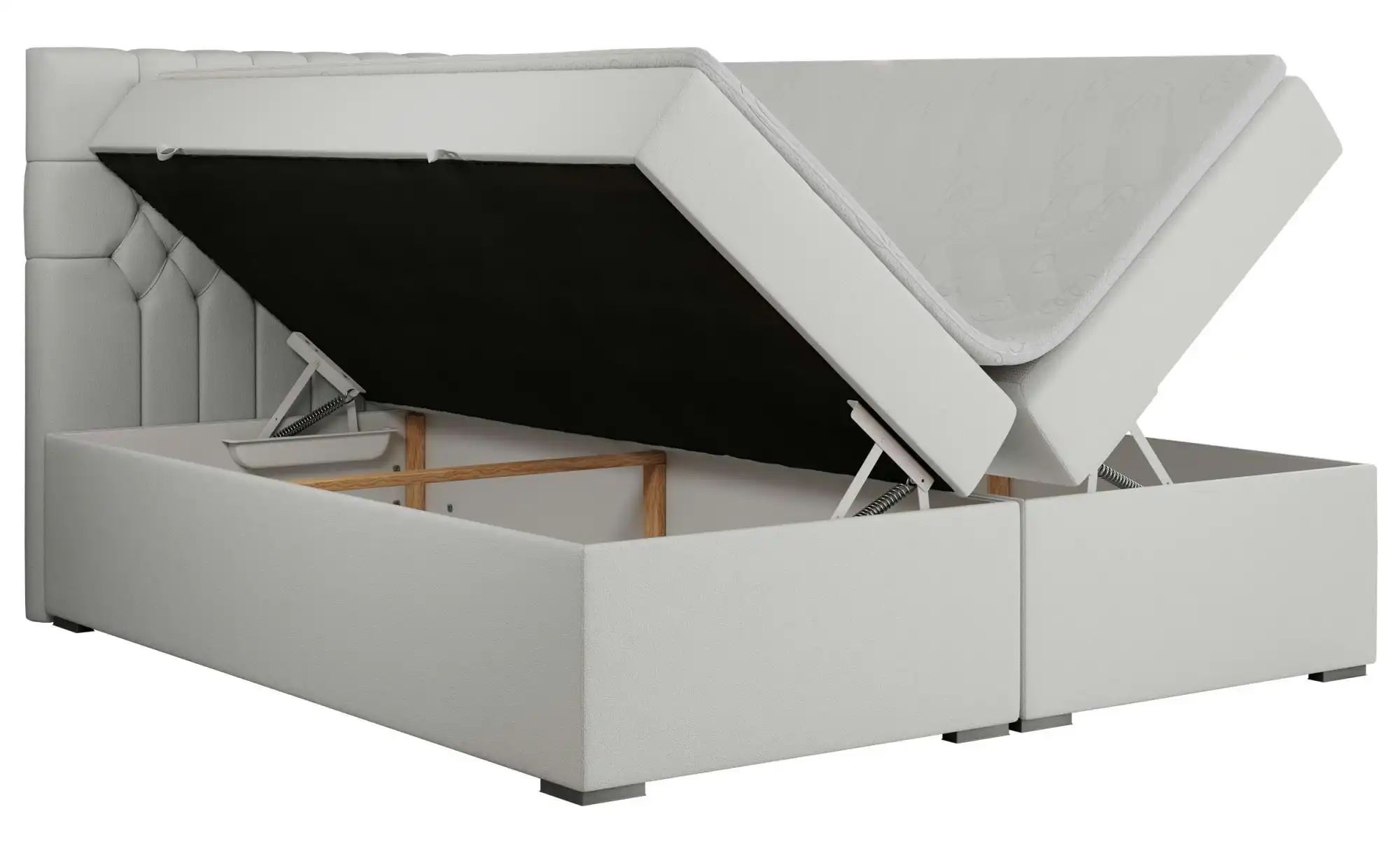 Boxbett mit Bettkasten Pera ¦ weiß ¦ Maße (cm): H: 125 Betten > Komfortbett günstig online kaufen