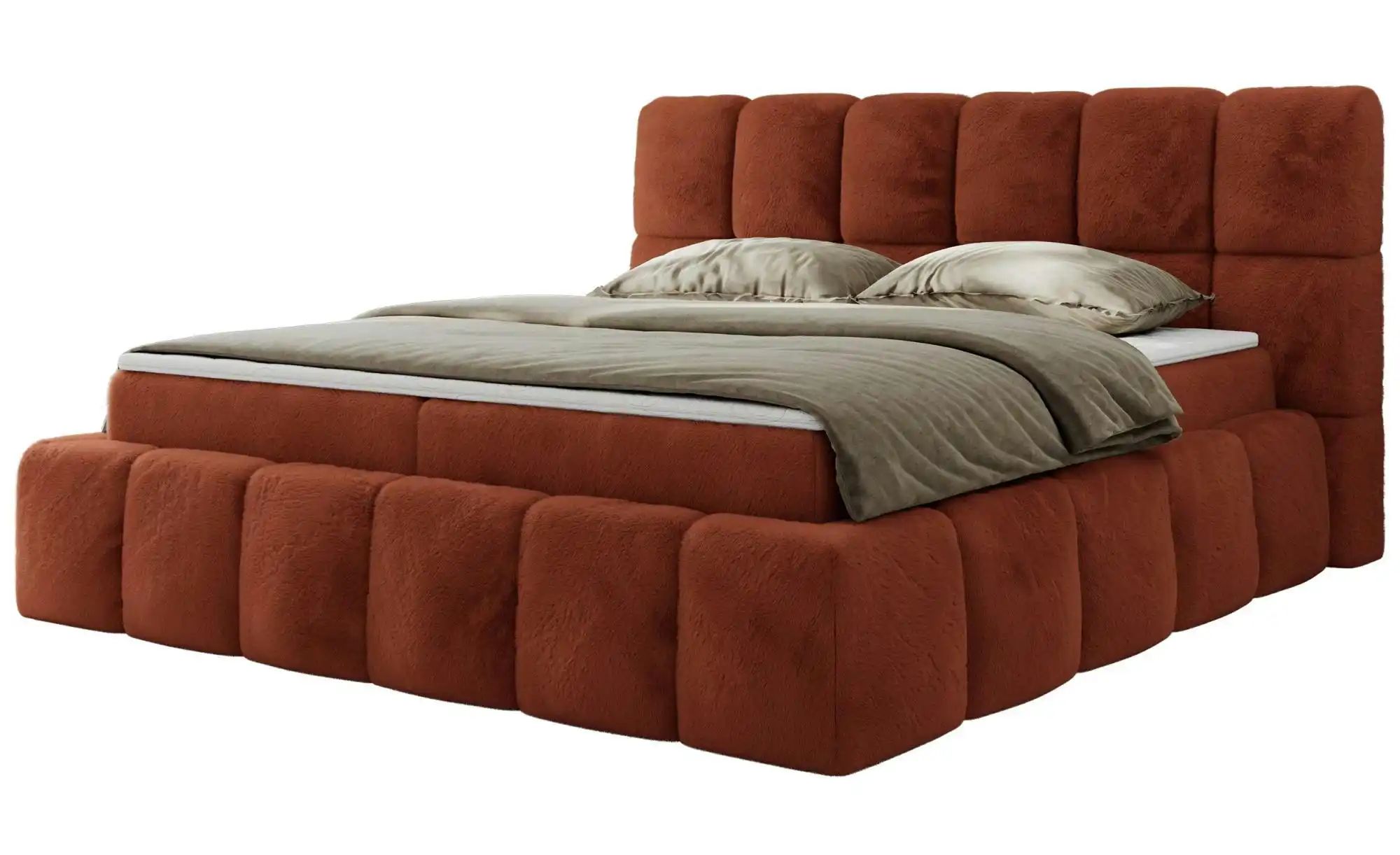Boxbett mit Bettkasten Nira ¦ orange ¦ Maße (cm): H: 113 Betten > Komfortbe günstig online kaufen