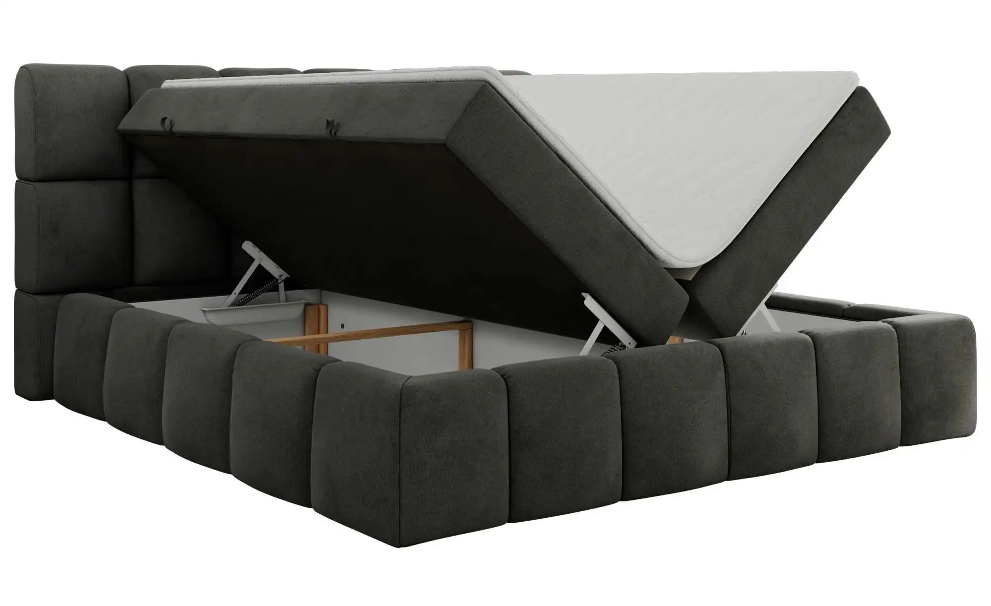 Thumbnail - Boxbett mit Bettkasten Nira ¦ grau ¦ Maße (cm): H: 113 Betten > Komfortbetten - Höffner