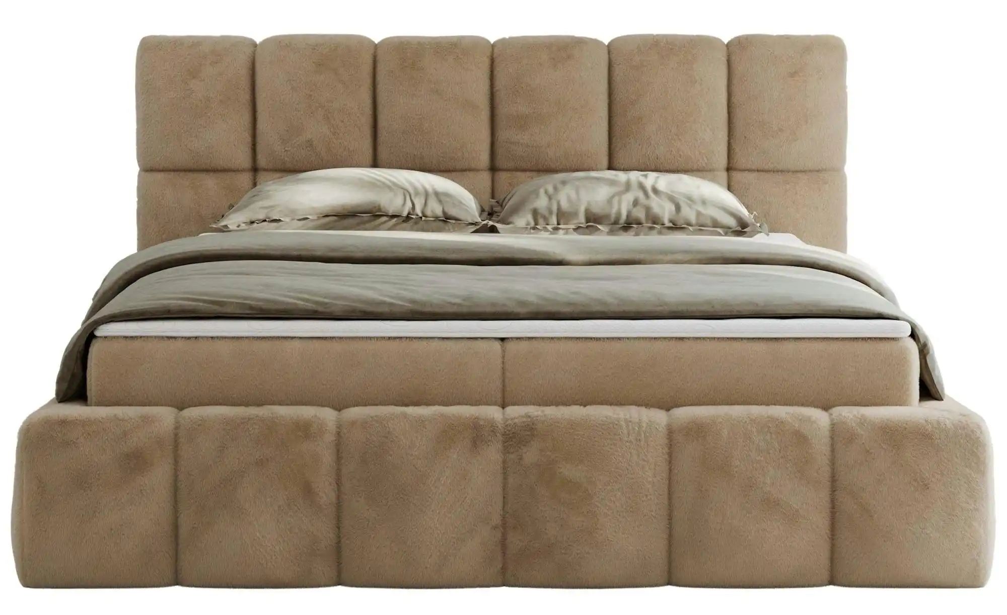 Boxbett mit Bettkasten Nira ¦ beige ¦ Maße (cm): H: 113 Betten > Komfortbet günstig online kaufen