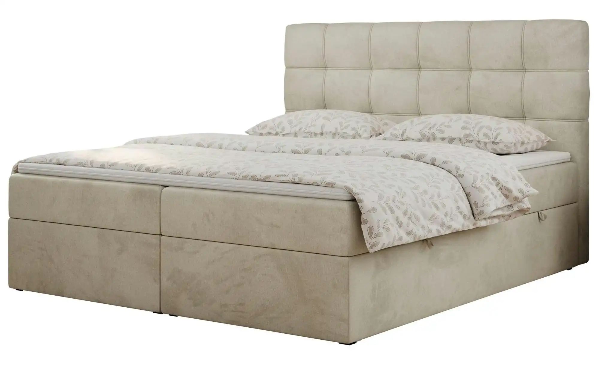 Boxbett mit Bettkasten Erni ¦ beige ¦ Maße (cm): H: 110 Betten > Komfortbet günstig online kaufen