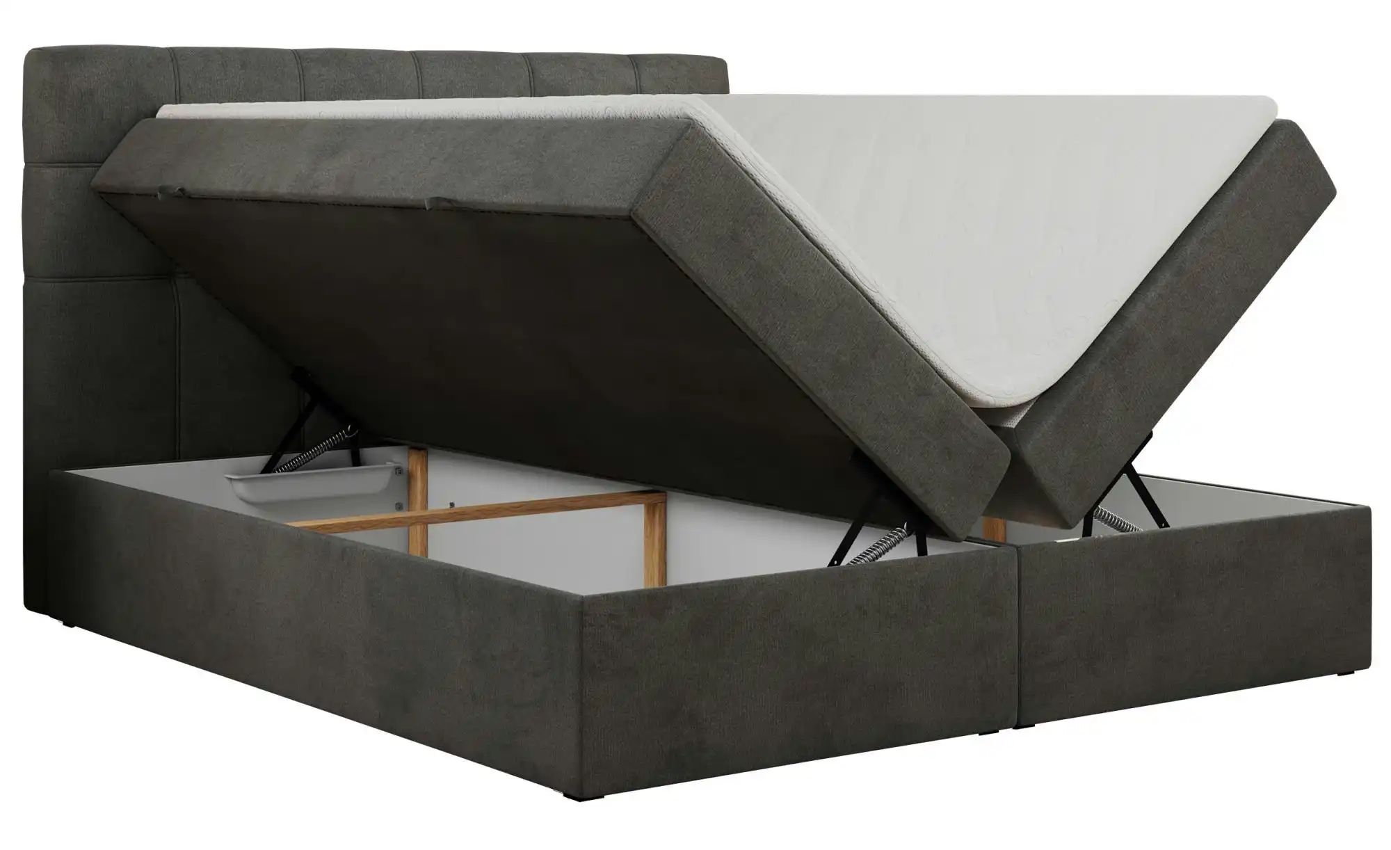 Boxbett mit Bettkasten Erni ¦ grau ¦ Maße (cm): H: 110 Betten > Komfortbett günstig online kaufen