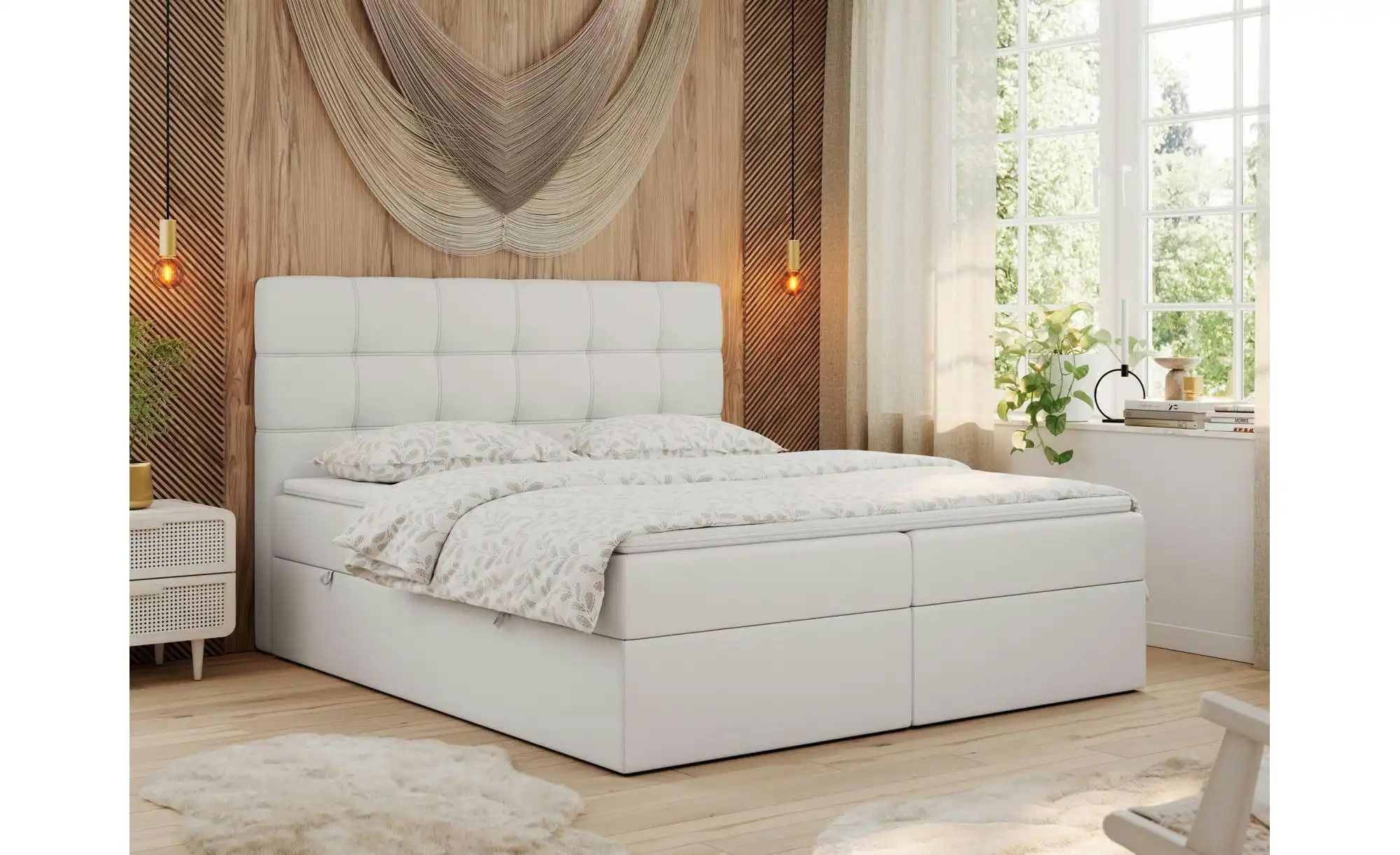 Boxbett mit Bettkasten Erni ¦ weiß ¦ Maße (cm): H: 110 Betten > Komfortbett günstig online kaufen