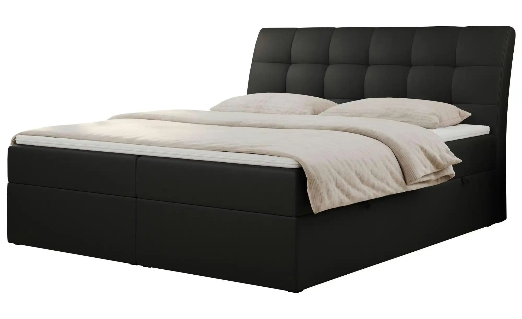 Boxbett mit Bettkasten Diegos ¦ schwarz ¦ Maße (cm): H: 118 Betten > Komfor günstig online kaufen