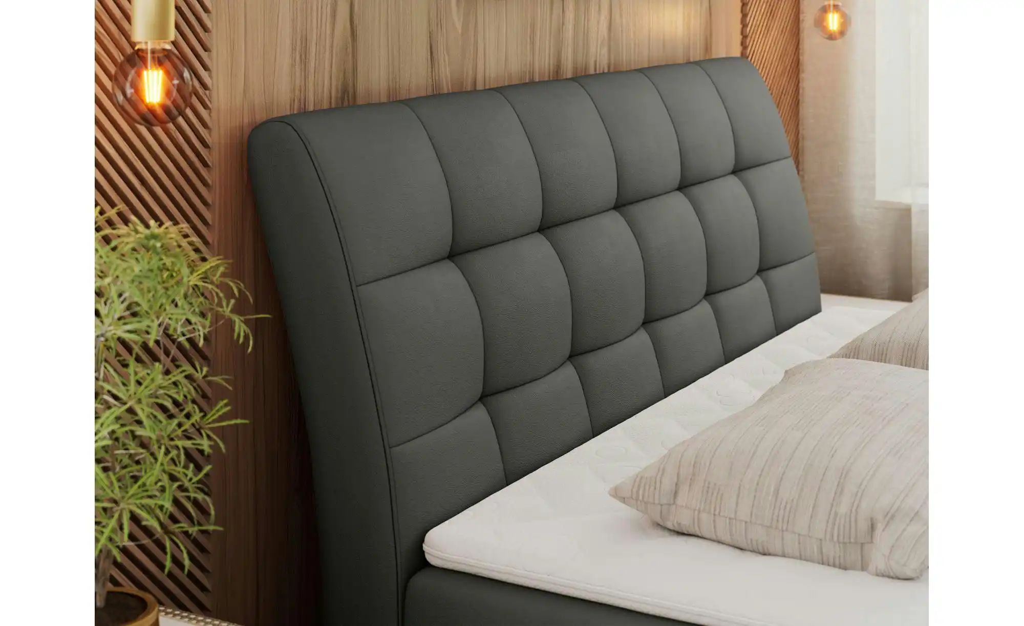 Thumbnail - Boxbett mit Bettkasten Diegos ¦ grau ¦ Maße (cm): B: 180 H: 118 Betten > Komfortbetten - Höffner