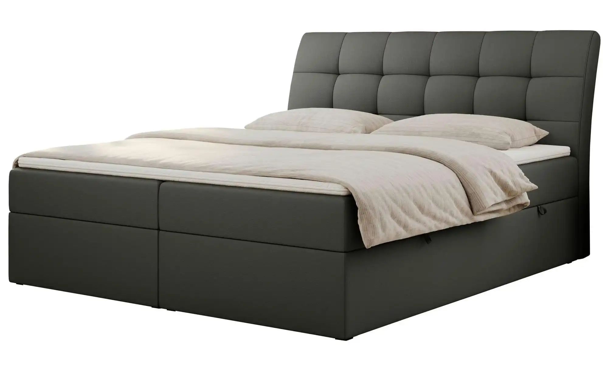 Boxbett mit Bettkasten Diegos ¦ grau ¦ Maße (cm): H: 118 Betten > Komfortbe günstig online kaufen