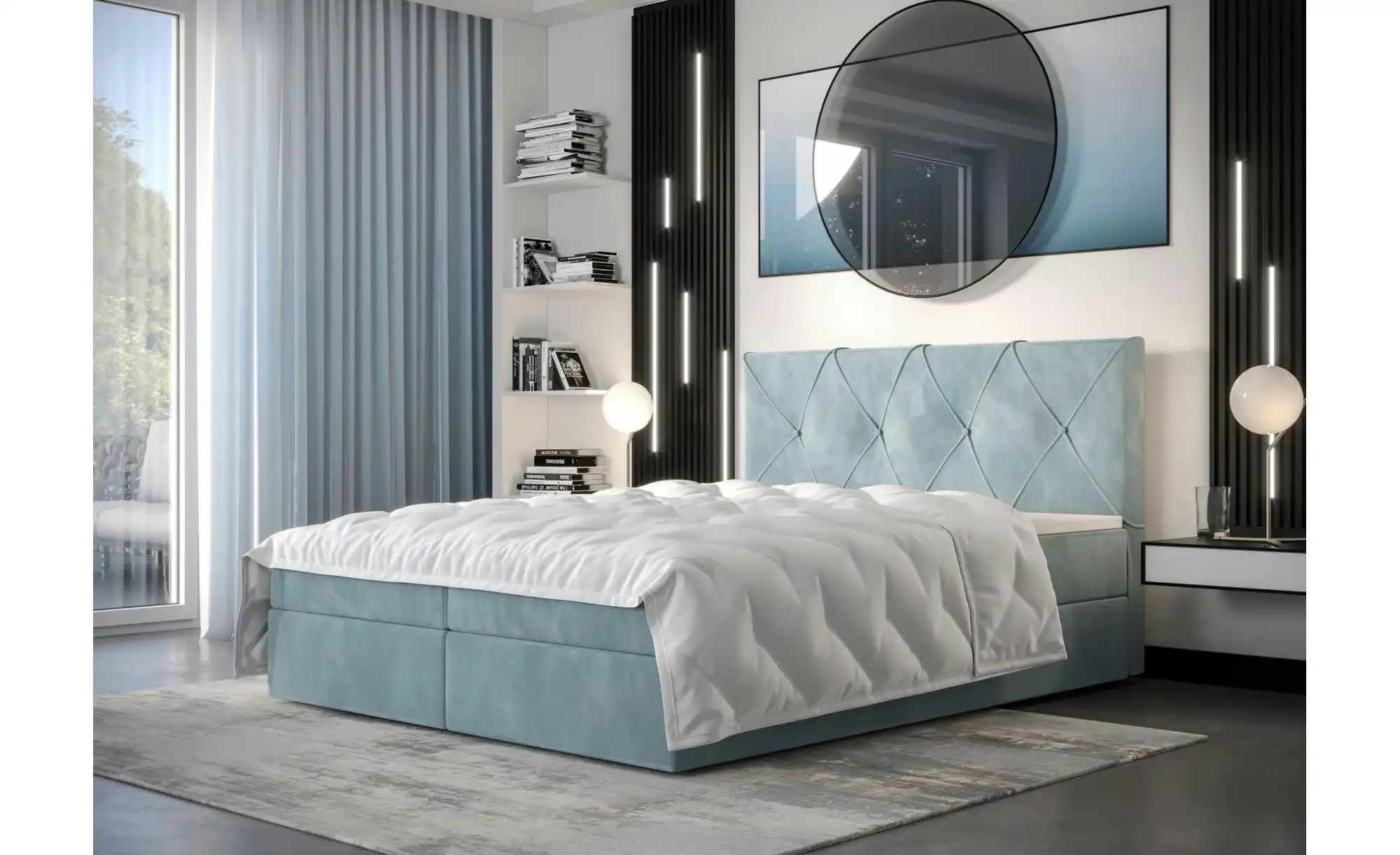 Boxbett  Altea ¦ blau ¦ Maße (cm): B: 140 H: 102 Betten > Komfortbetten - H günstig online kaufen