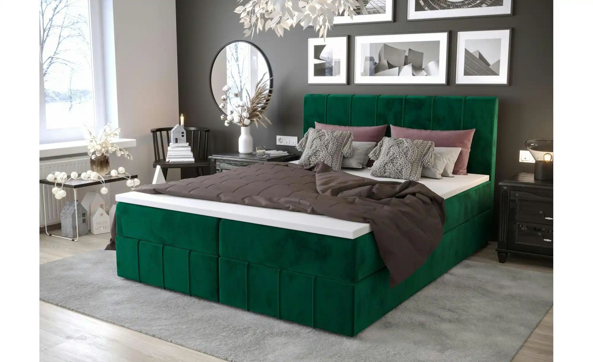 Boxbett mit Stauraum Bahama ¦ grün ¦ Maße (cm): B: 160 H: 102 Betten > Komf günstig online kaufen
