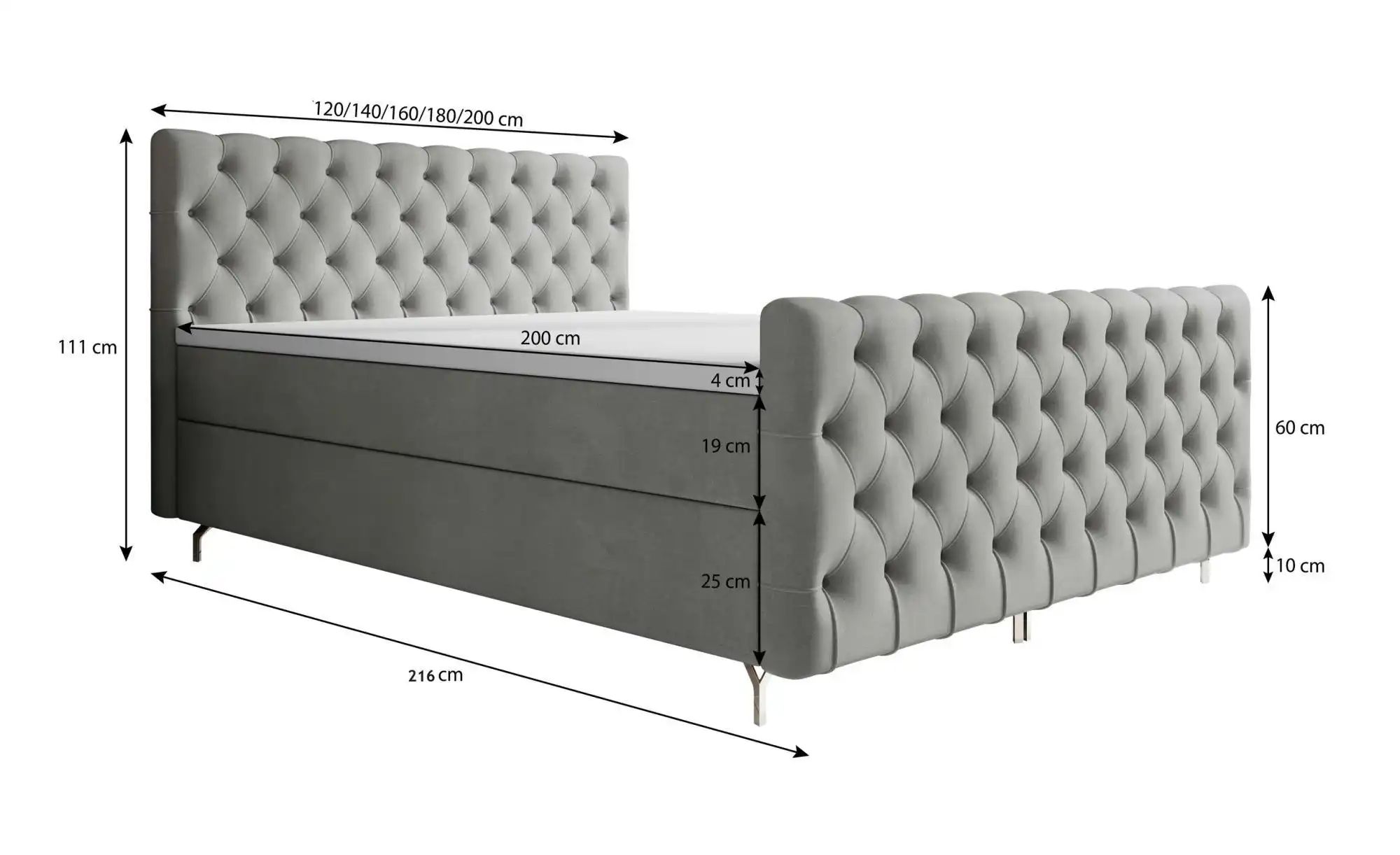 Boxbett   ¦ grün ¦ Maße (cm): B: 160 H: 111 Betten > Komfortbetten - Höffne günstig online kaufen