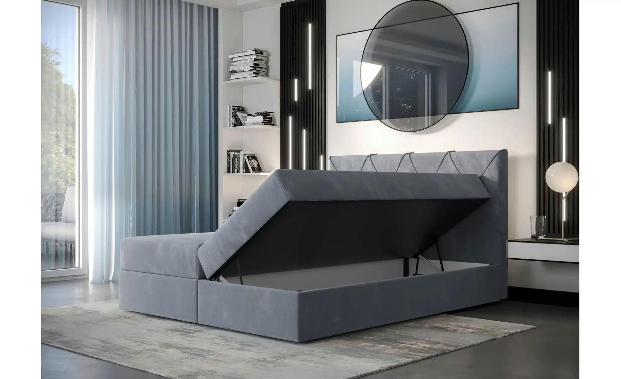 Boxbett  Altea ¦ blau ¦ Maße (cm): B: 160 H: 102 Betten > Komfortbetten - H günstig online kaufen