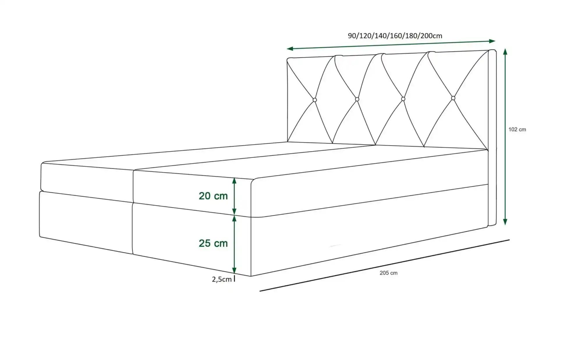 Thumbnail - Boxbett mit Stauraum Altea ¦ creme ¦ Maße (cm): B: 160 H: 102 Betten > Komfortbetten - Höffner