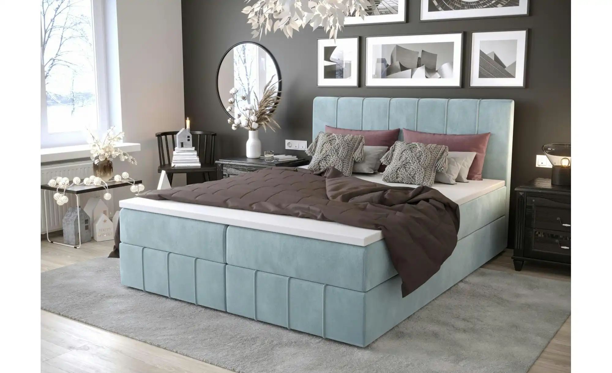 Boxbett mit Stauraum Bahama ¦ blau ¦ Maße (cm): B: 140 H: 102 Betten > Komf günstig online kaufen