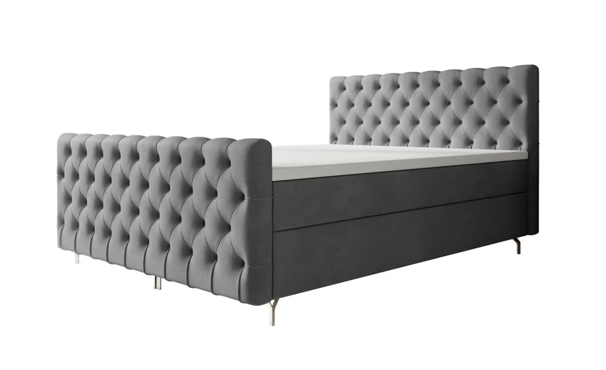 Boxbett mit Stauraum Chester ¦ grau ¦ Maße (cm): B: 200 H: 111 Betten > Kom günstig online kaufen
