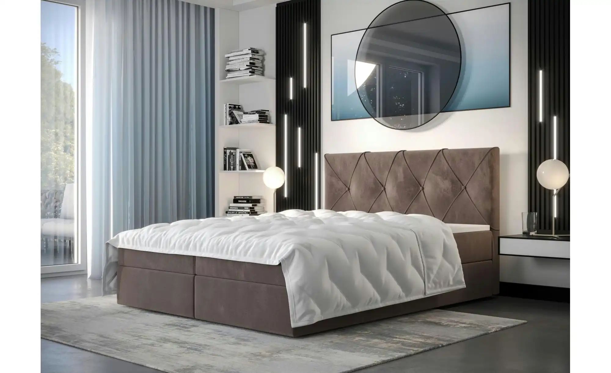 Boxbett  Altea ¦ braun ¦ Maße (cm): B: 160 H: 102 Betten > Komfortbetten - günstig online kaufen