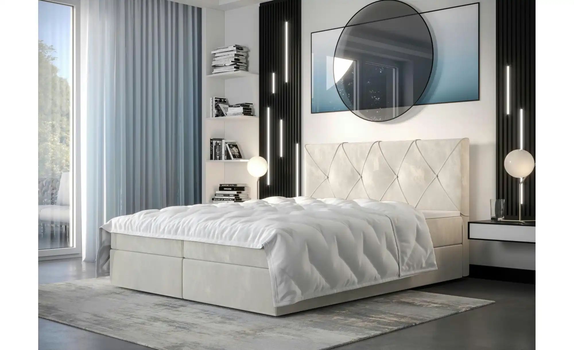 Thumbnail - Boxbett mit Stauraum Altea ¦ creme ¦ Maße (cm): B: 200 H: 102 Betten > Komfortbetten - Höffner