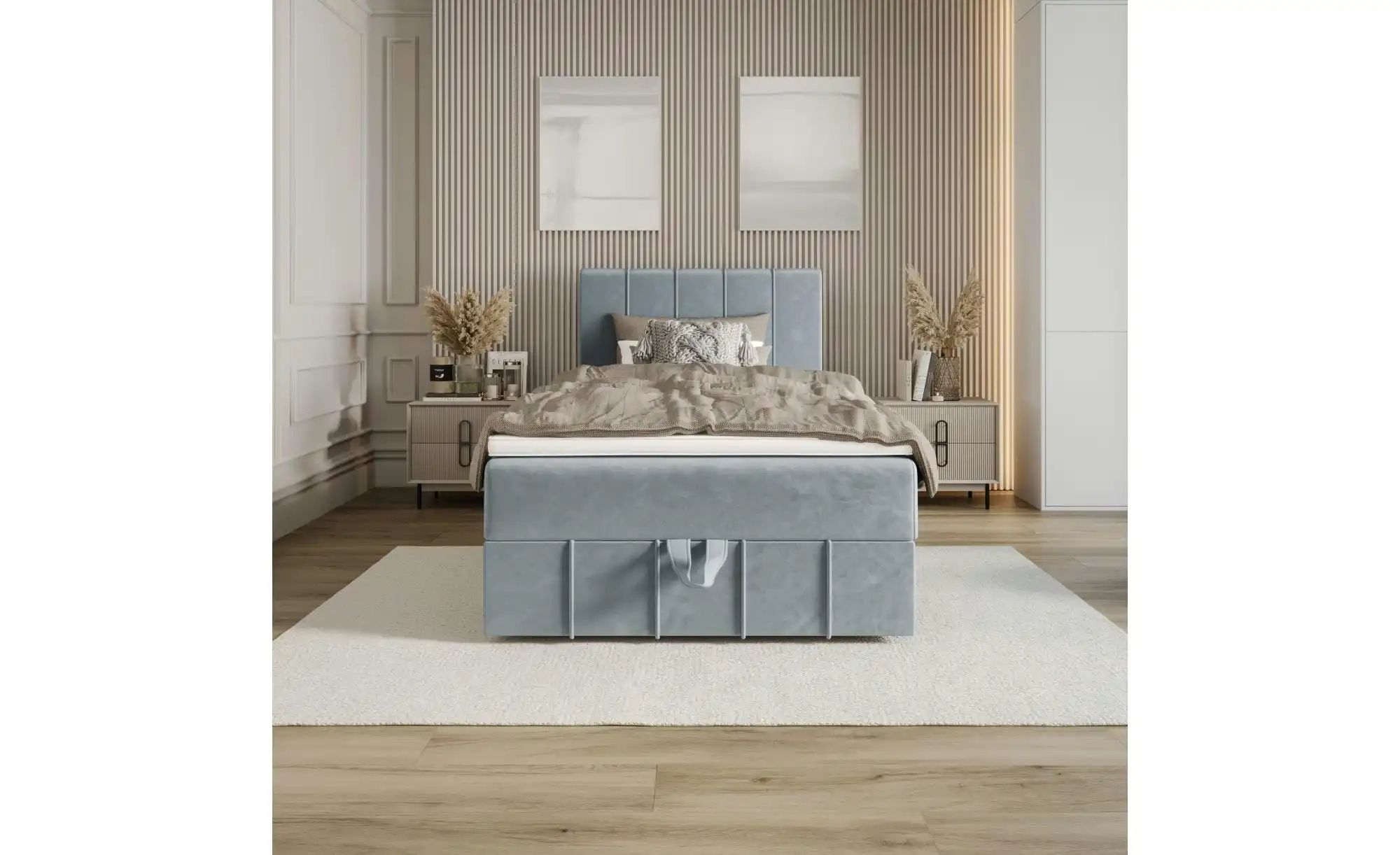 Boxbett mit Stauraum Bahama ¦ blau ¦ Maße (cm): B: 100 H: 102 Betten > Komf günstig online kaufen