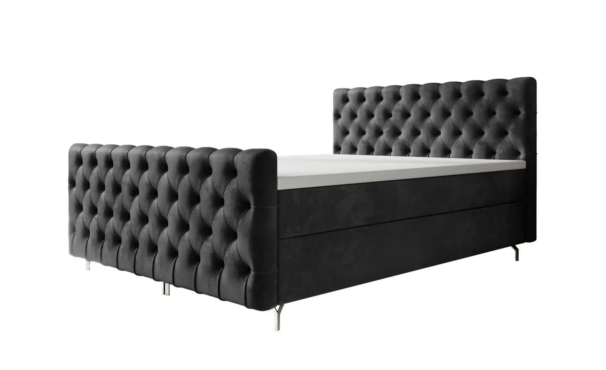 Boxbett mit Stauraum Chester Plus ¦ grau ¦ Maße (cm): B: 200 H: 111 Betten günstig online kaufen