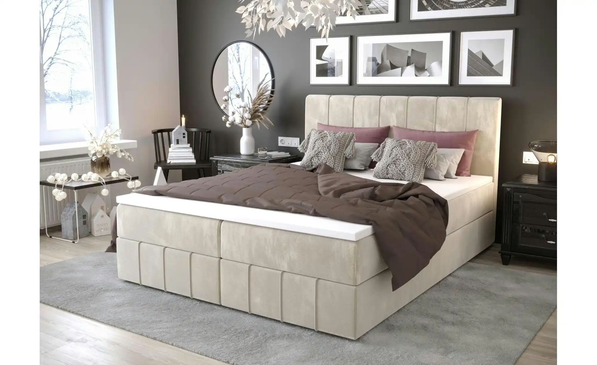 Boxbett mit Stauraum Bahama ¦ creme ¦ Maße (cm): B: 200 H: 102 Betten > Kom günstig online kaufen
