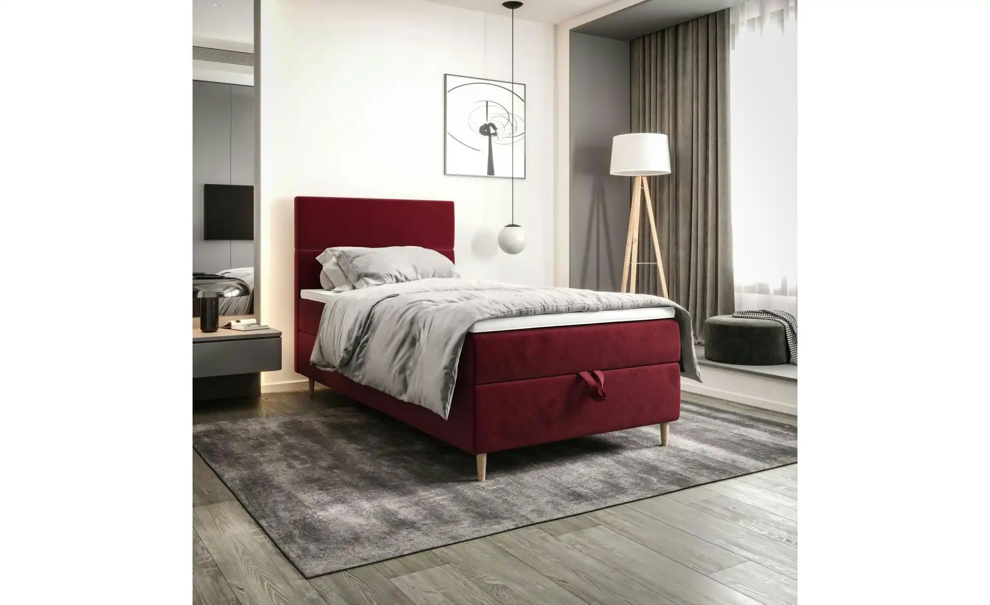 Boxbett   ¦ rot ¦ Maße (cm): B: 90 H: 114 Betten > Komfortbetten - Höffner günstig online kaufen