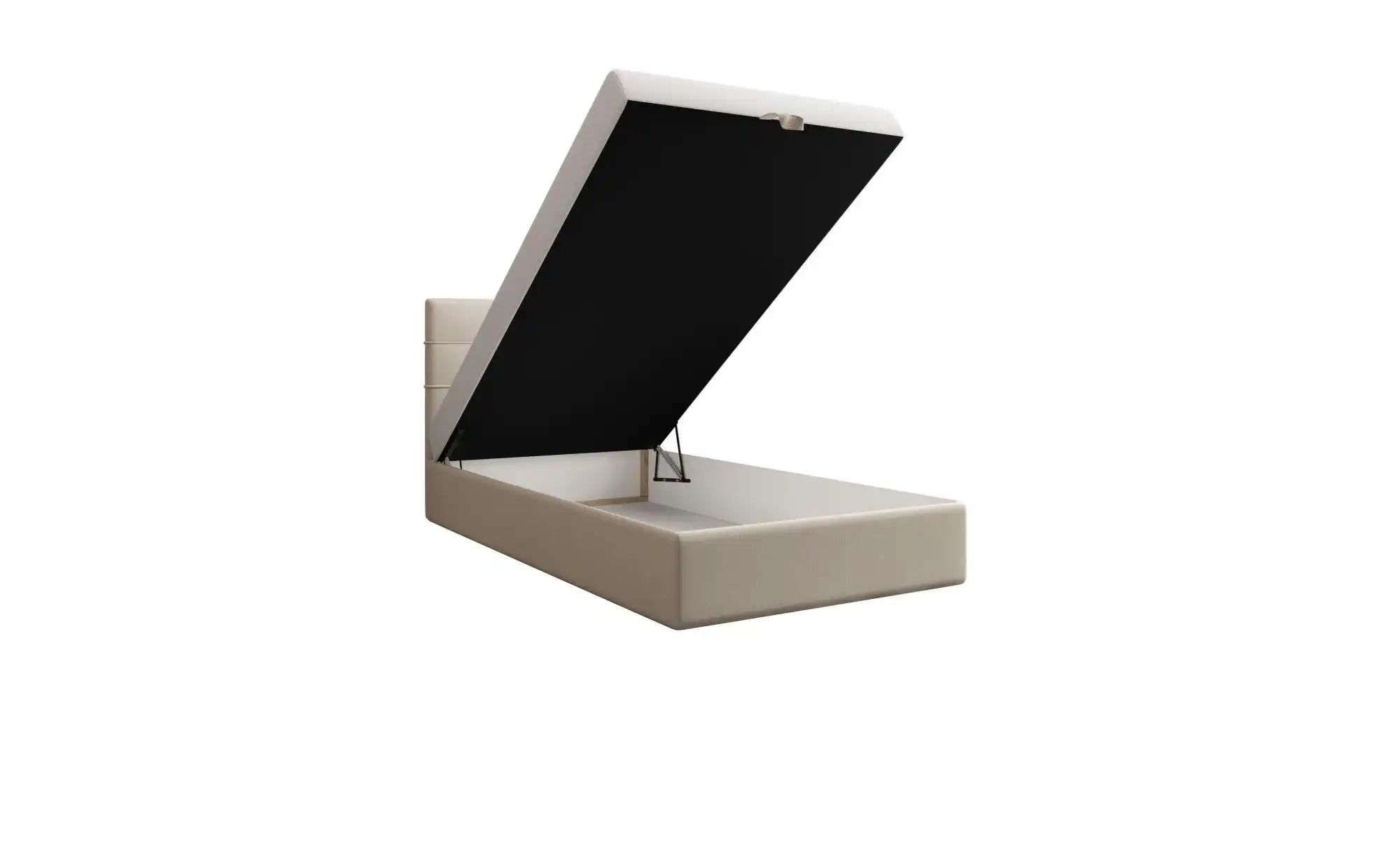 Boxbett mit Stauraum  Matratze H3 und Topper Duo 2 ¦ beige ¦ Maße (cm): B: günstig online kaufen
