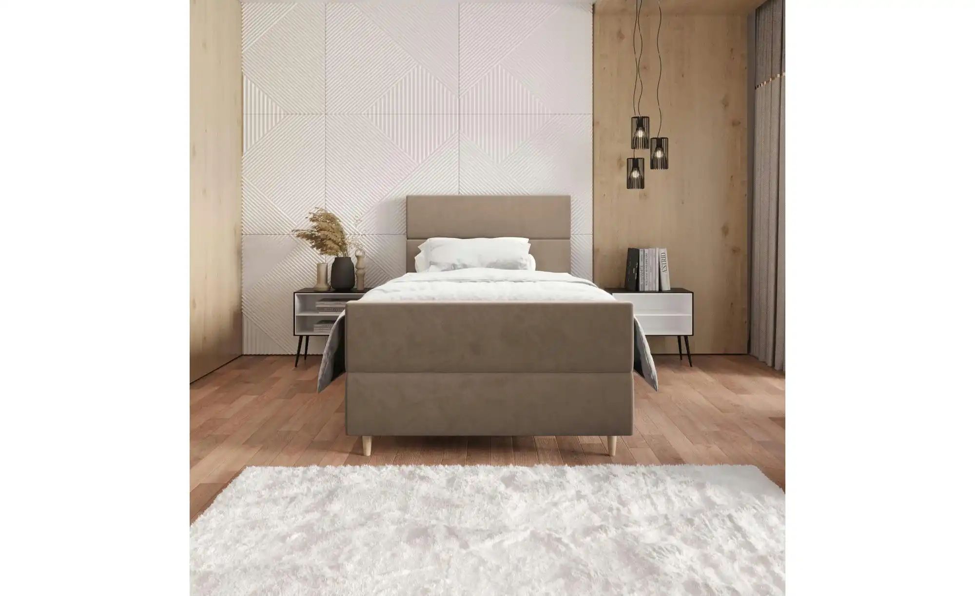 Thumbnail - Boxbett mit Stauraum Flo Plus ¦ beige ¦ Maße (cm): B: 100 H: 114 Betten > Komfortbetten - Höffner