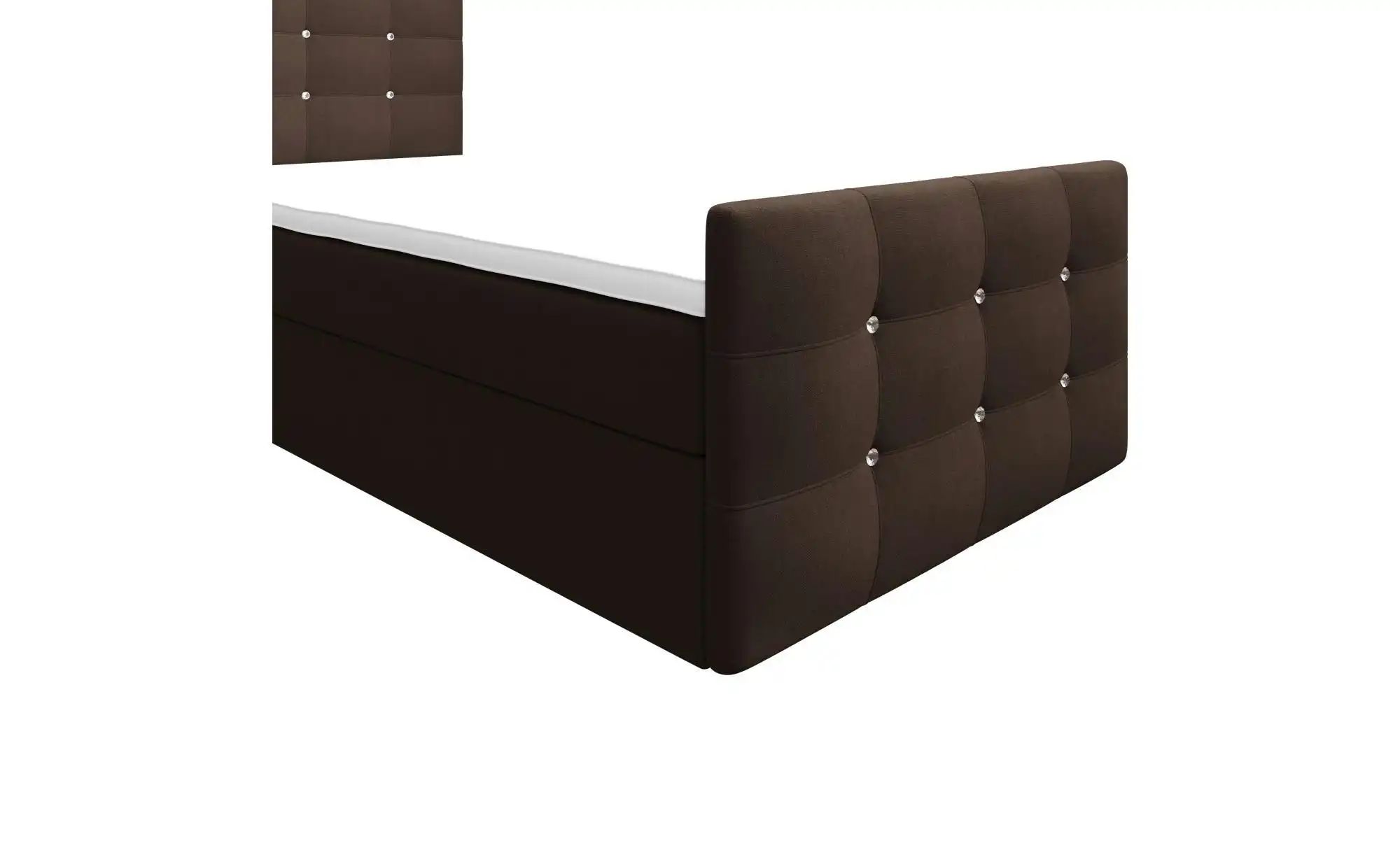 Thumbnail - Boxbett mit Stauraum Matratze H3 und Topper Kleo ¦ braun ¦ Maße (cm): B: 120 H: 105 Betten > Komfortbetten - Höffner