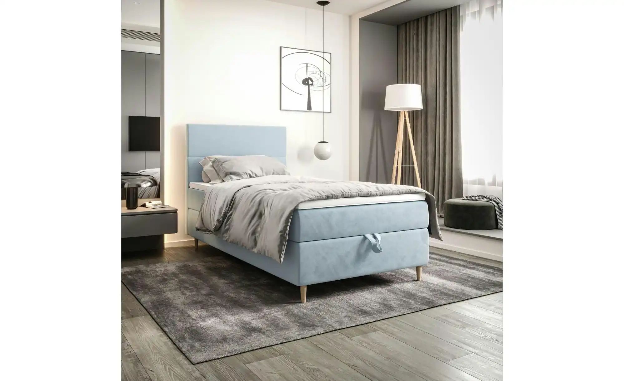 Thumbnail - Boxbett mit Stauraum Flo ¦ blau ¦ Maße (cm): B: 90 H: 114 Betten > Komfortbetten - Höffner