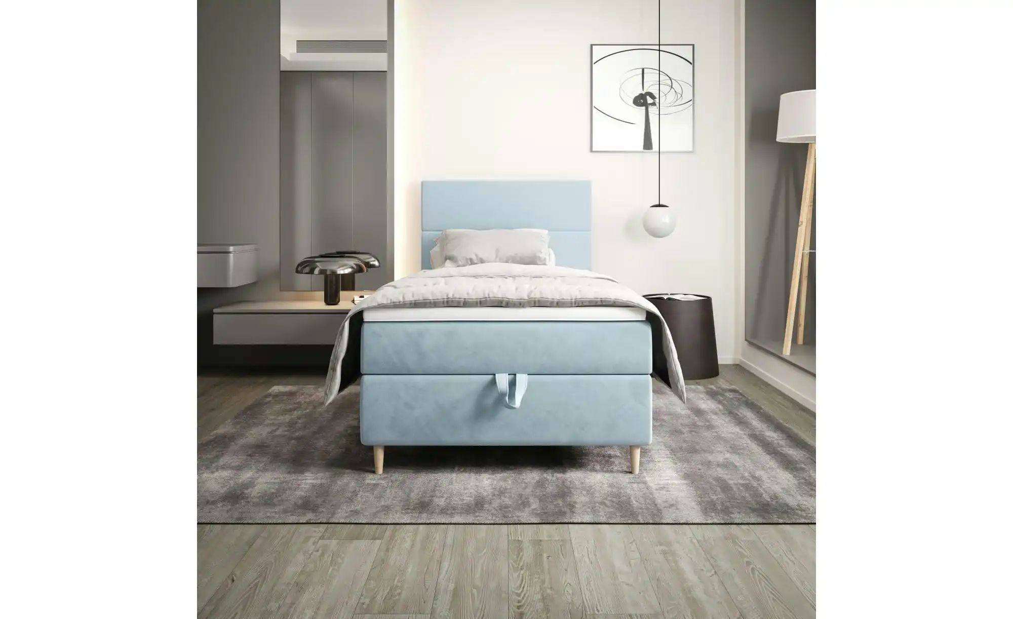 Thumbnail - Boxbett mit Stauraum Flo ¦ blau ¦ Maße (cm): B: 90 H: 114 Betten > Komfortbetten - Höffner