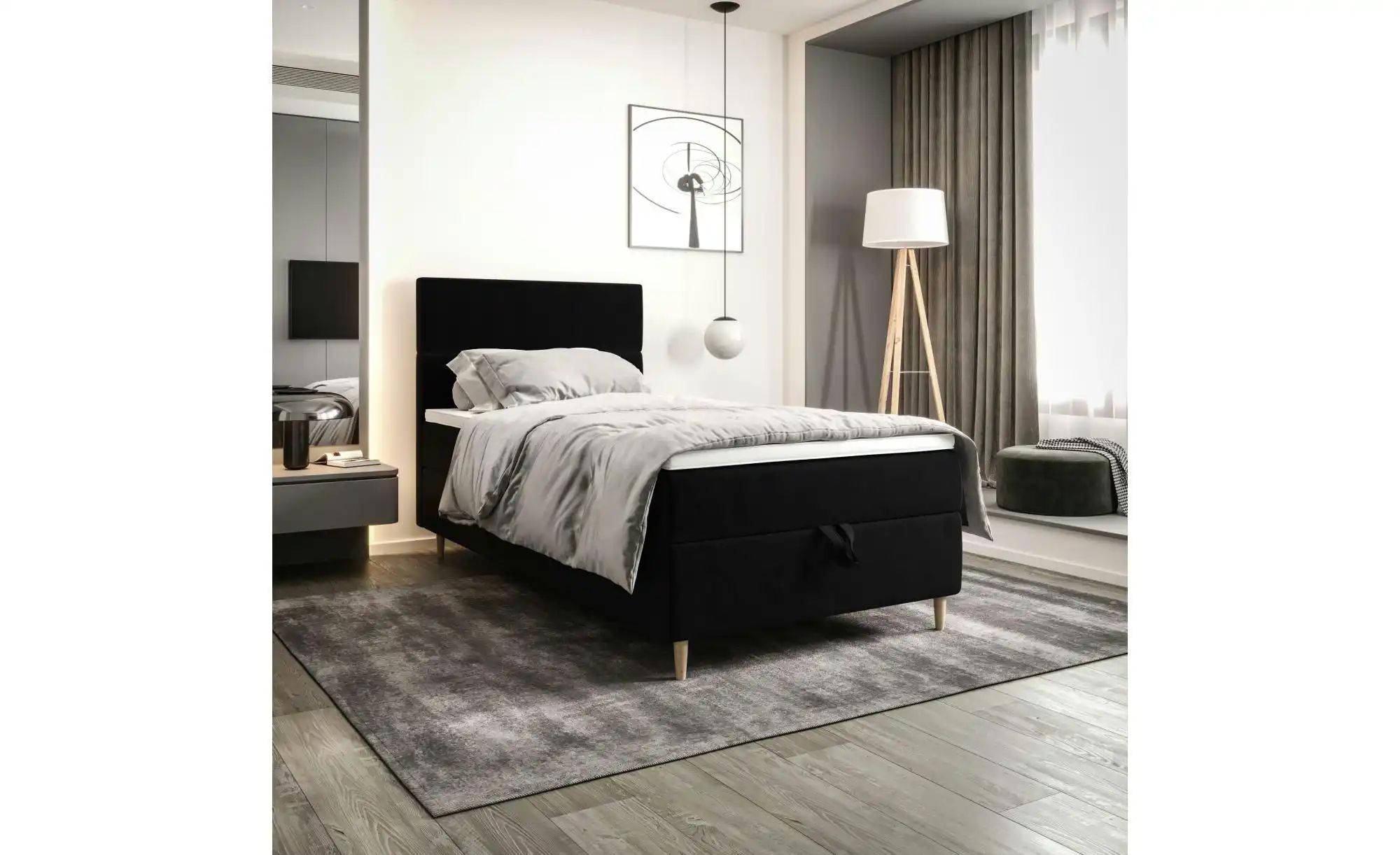 Boxbett   ¦ schwarz ¦ Maße (cm): B: 90 H: 114 Betten > Komfortbetten - Höff günstig online kaufen