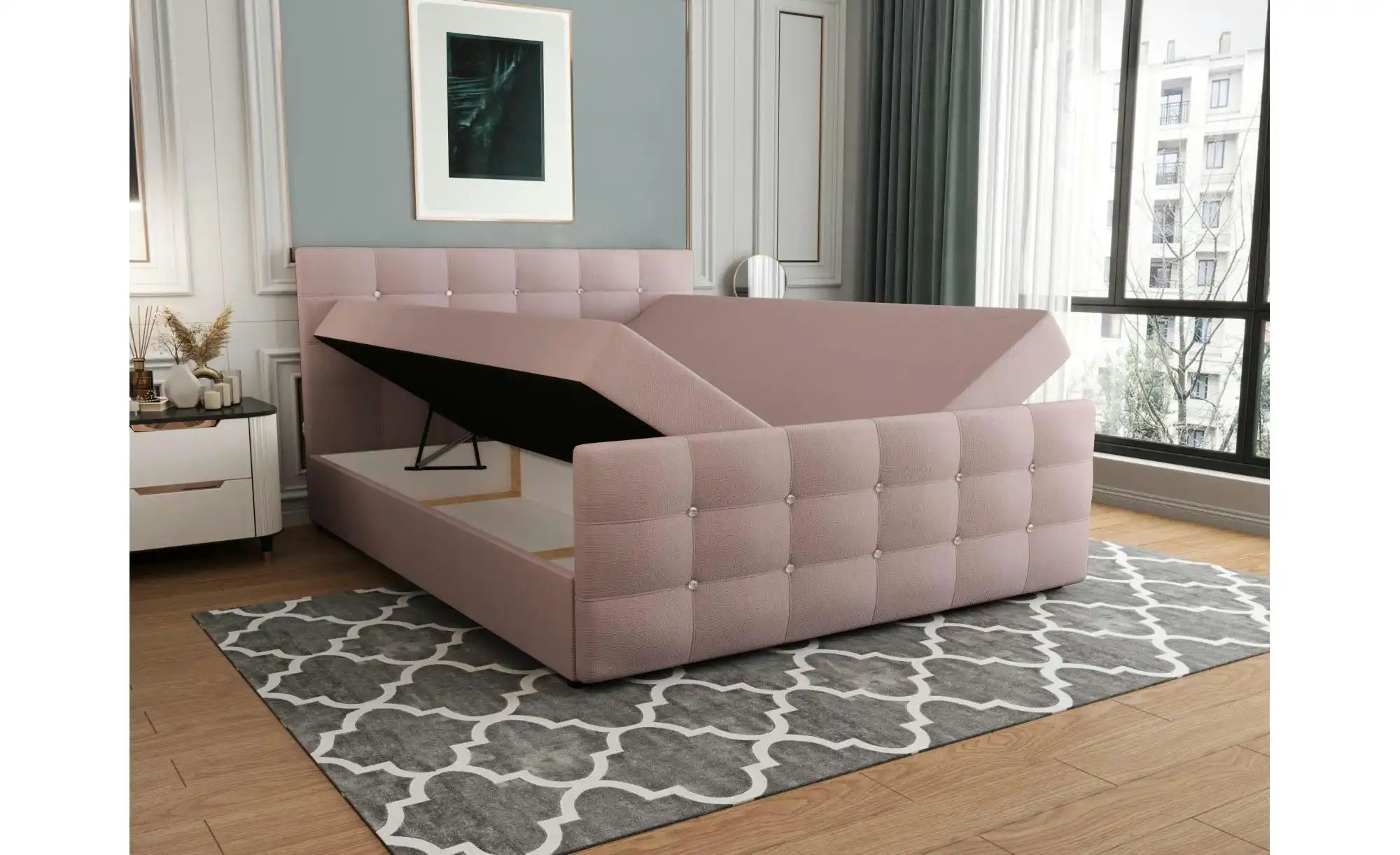 Boxbett   ¦ rosa/pink ¦ Maße (cm): B: 180 H: 105 Betten > Komfortbetten - H günstig online kaufen