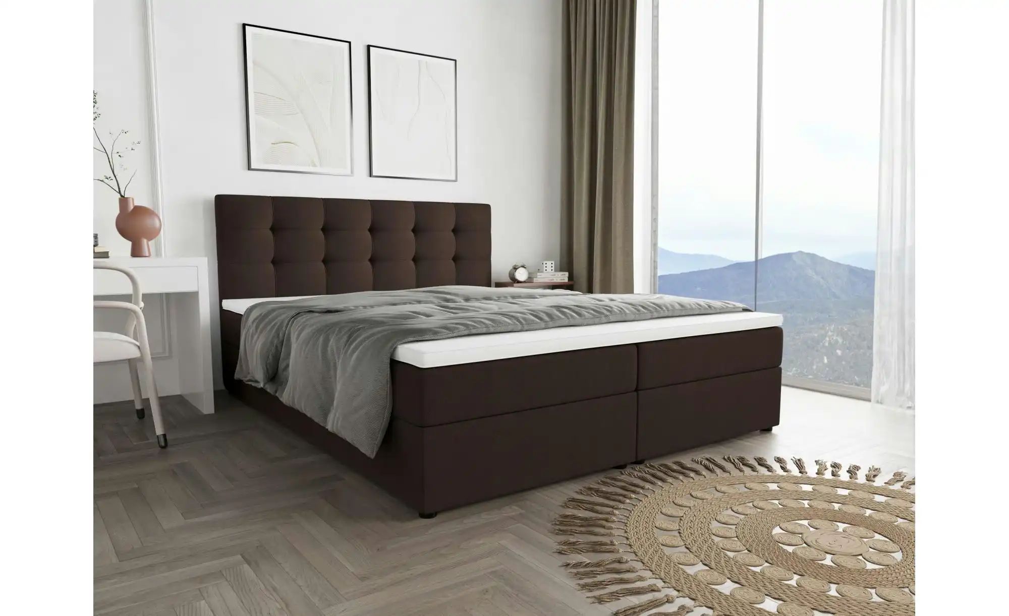 Boxbett   ¦ braun ¦ Maße (cm): B: 160 H: 102 Betten > Komfortbetten - Höffn günstig online kaufen