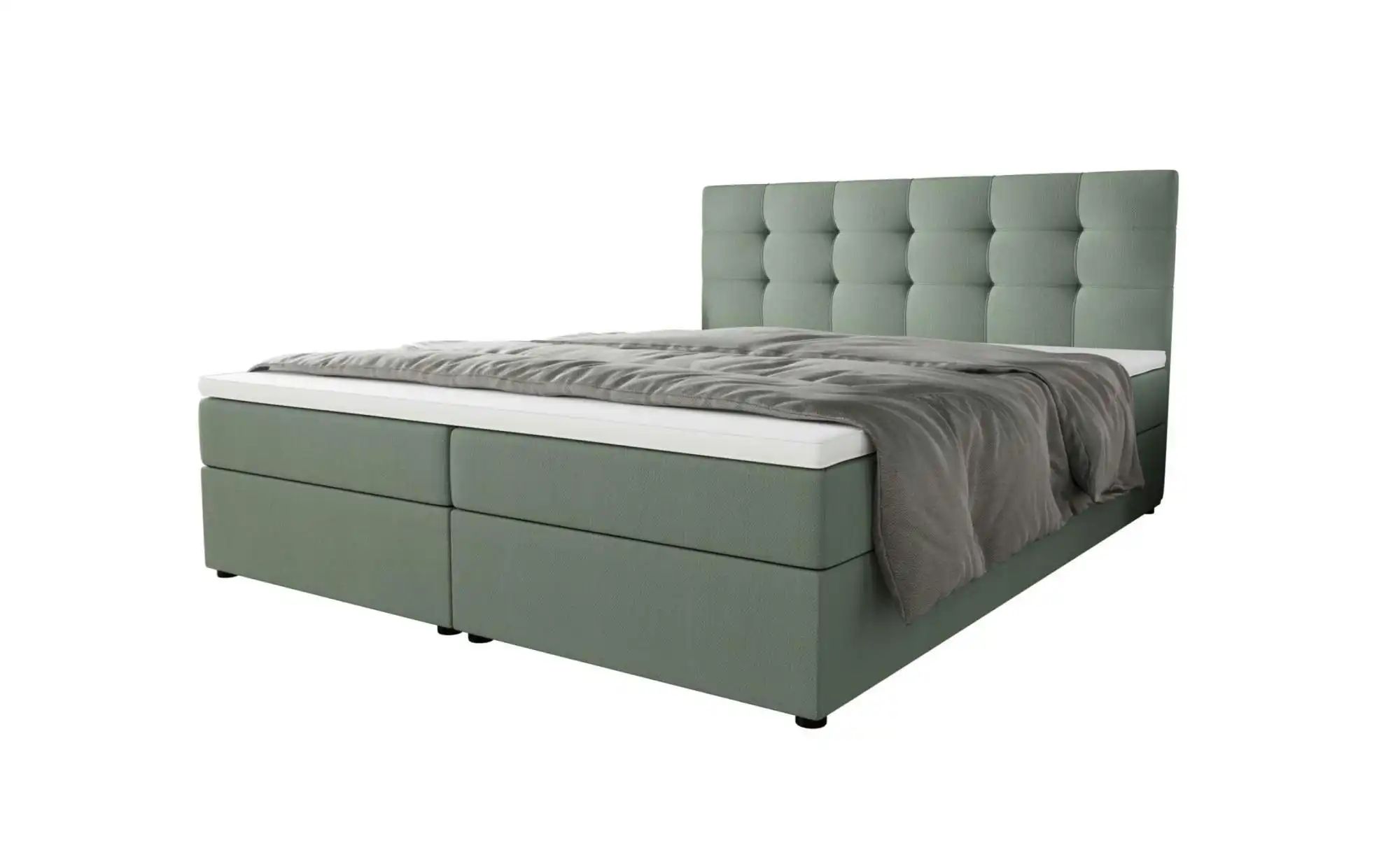 Thumbnail - Boxbett mit Stauraum  Matratze H3 und Topper Fado 2 ¦ grün ¦ Maße (cm): B: 180 H: 102 Betten > Komfortbetten - Höffner