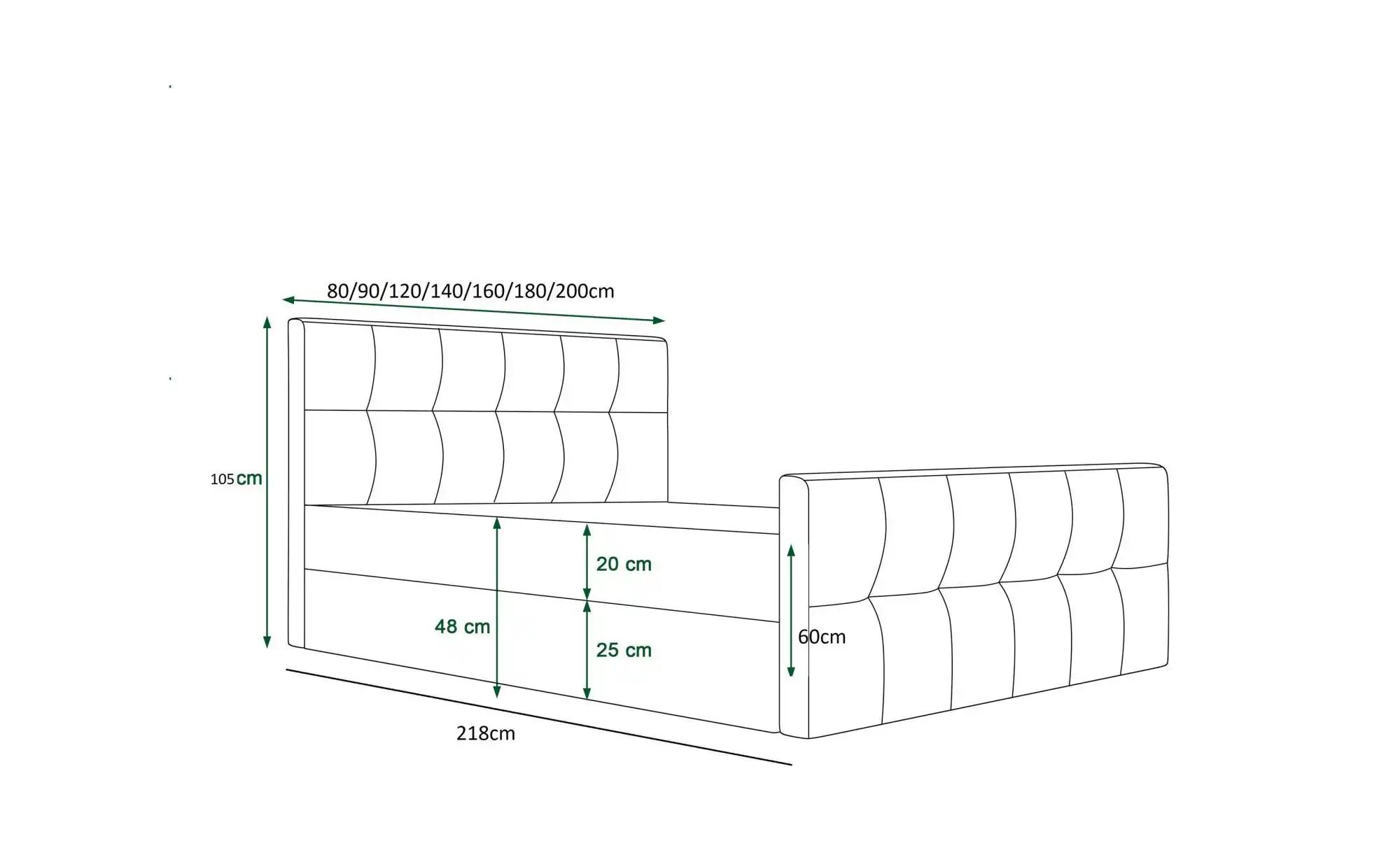 Thumbnail - Boxbett Lederoptik  mit Stauraum Kleo ¦ grau ¦ Maße (cm): B: 200 H: 105 Betten > Komfortbetten - Höffner