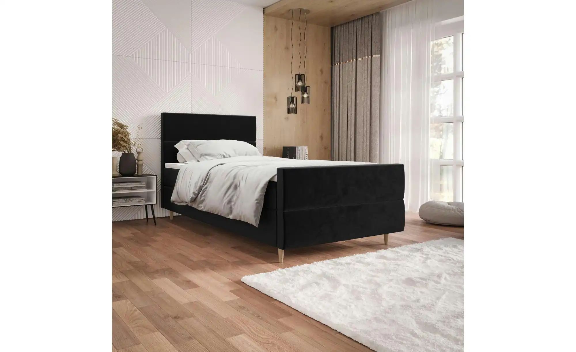 Thumbnail - Boxbett mit Stauraum Flo Plus ¦ schwarz ¦ Maße (cm): B: 120 H: 114 Betten > Komfortbetten - Höffner
