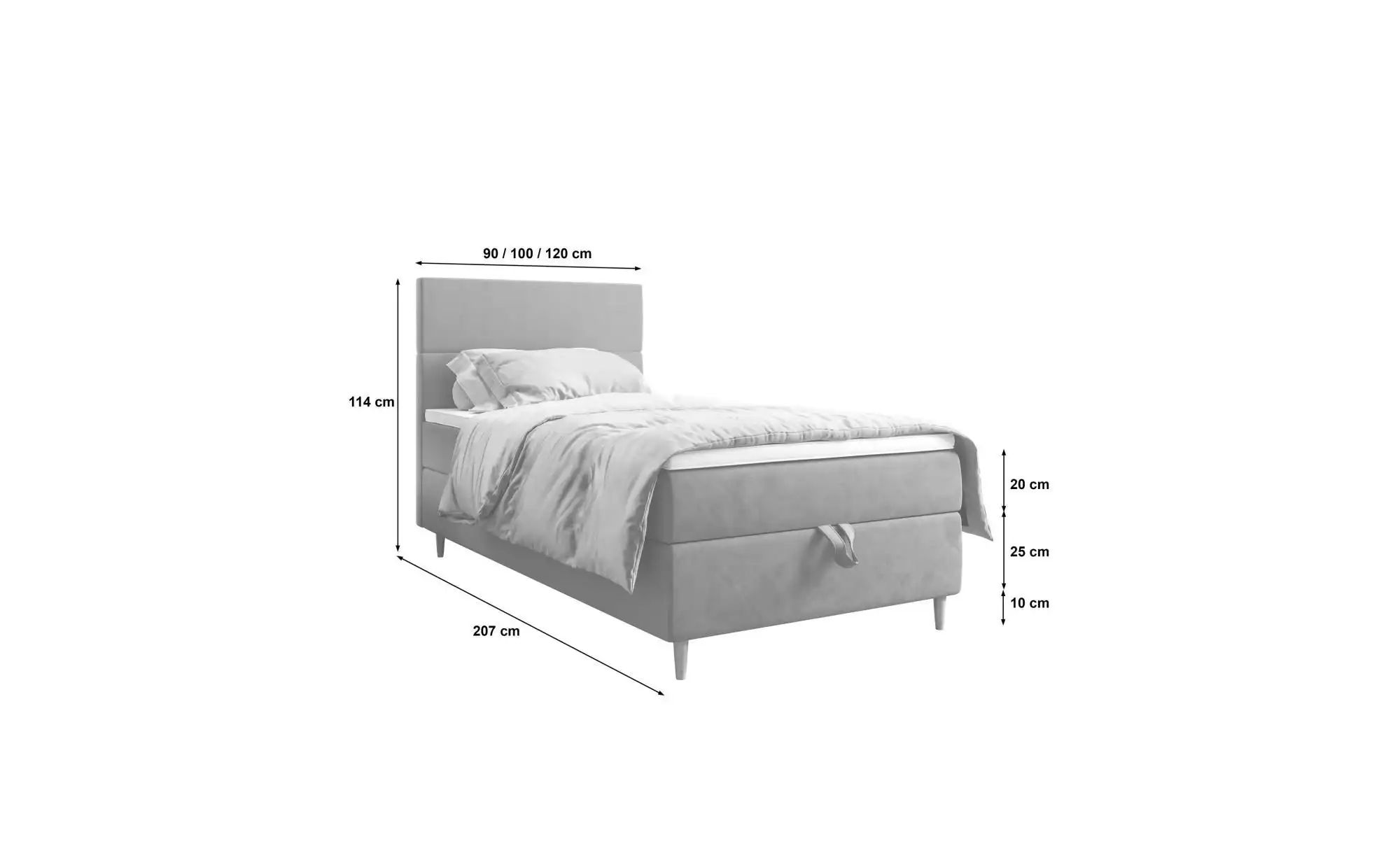 Boxbett   ¦ grün ¦ Maße (cm): B: 100 H: 114 Betten > Komfortbetten - Höffne günstig online kaufen