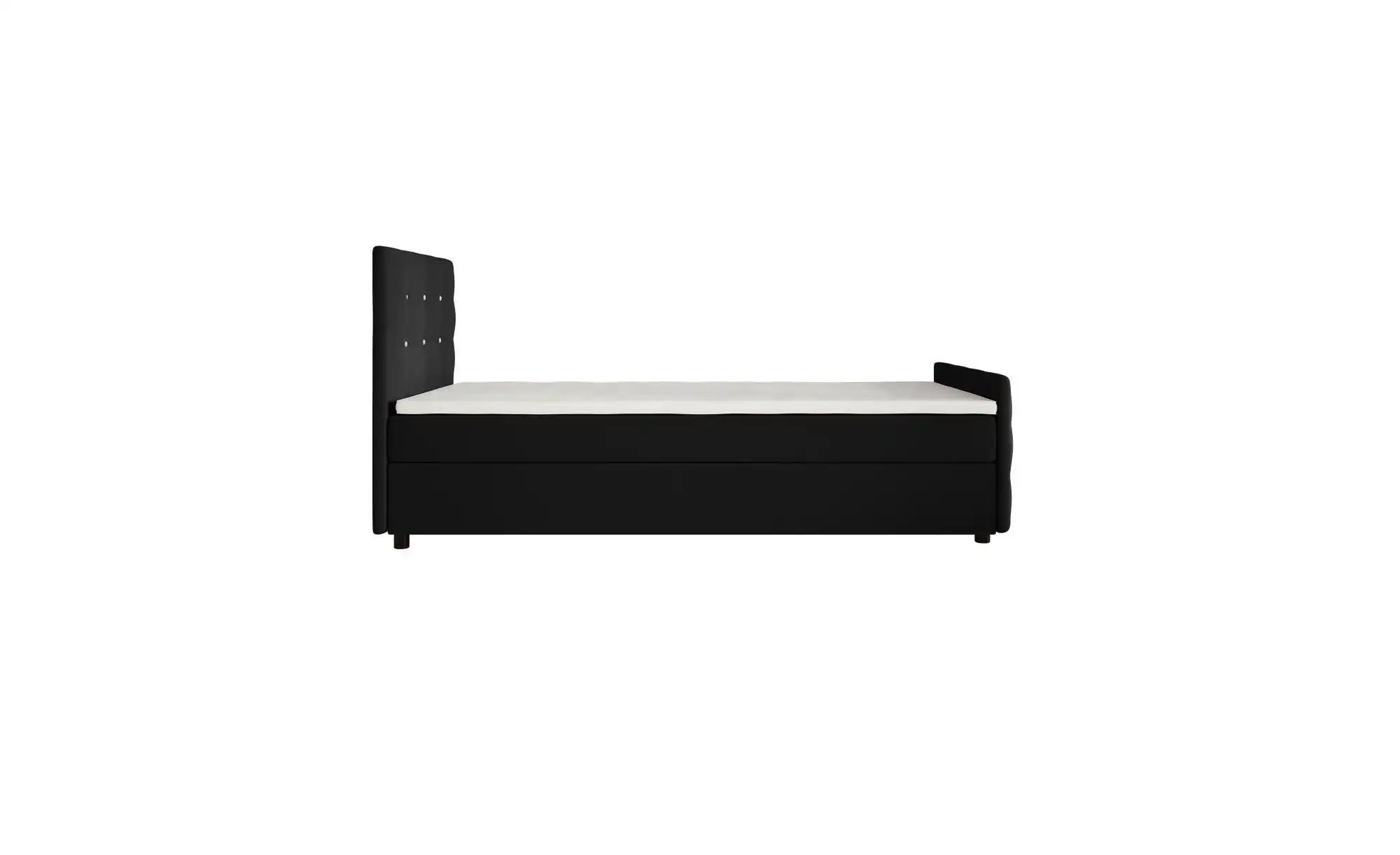 Thumbnail - Boxbett mit Stauraum  Matratze H3 und Topper Kleo ¦ schwarz ¦ Maße (cm): B: 90 H: 105 Betten > Komfortbetten - Höffner