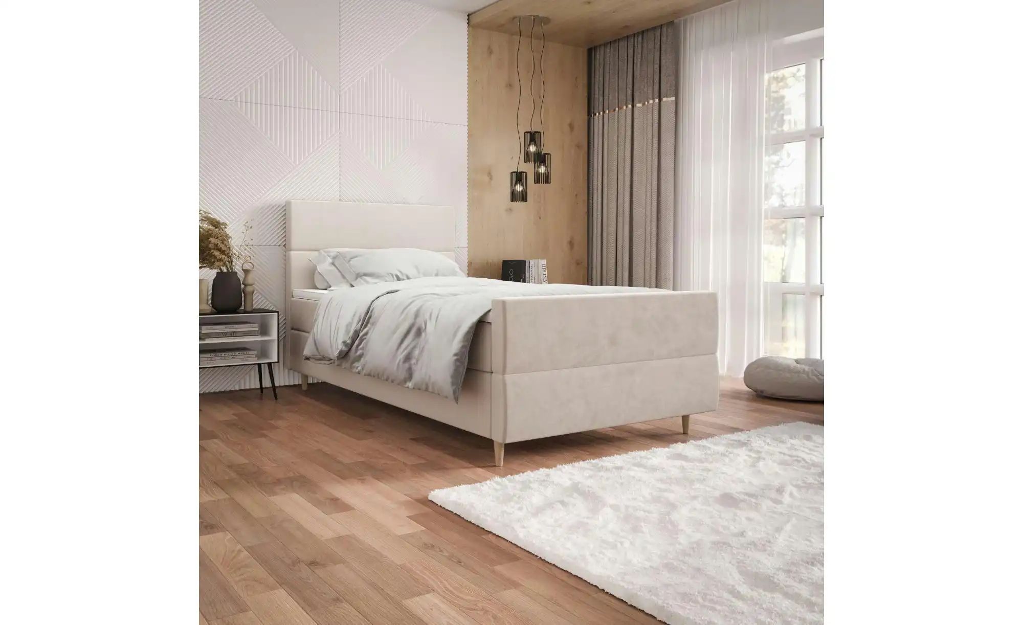 Thumbnail - Boxbett mit Stauraum Flo Plus ¦ creme ¦ Maße (cm): B: 100 H: 114 Betten > Komfortbetten - Höffner