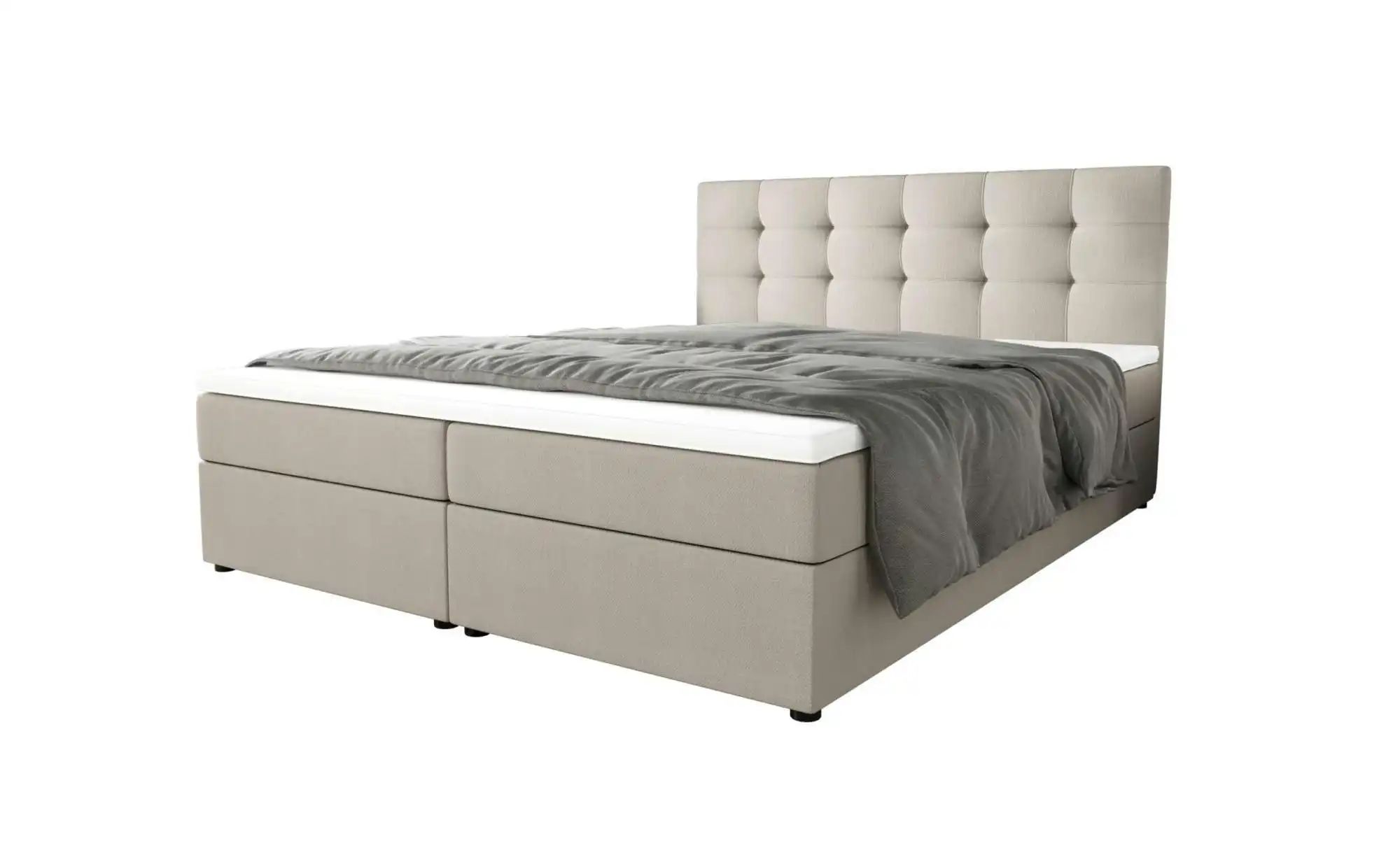 Thumbnail - Boxbett mit Stauraum Matratze H3 und Topper Fado 2 ¦ beige ¦ Maße (cm): B: 160 H: 102 Betten > Komfortbetten - Höffner