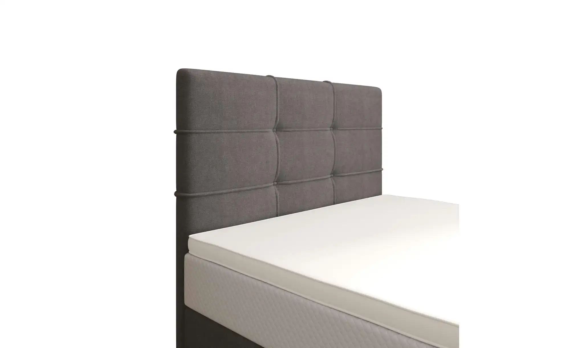 Boxbett mit Stauraum  Matratze H3 und Topper Duo 2 ¦ grau ¦ Maße (cm): B: 1 günstig online kaufen